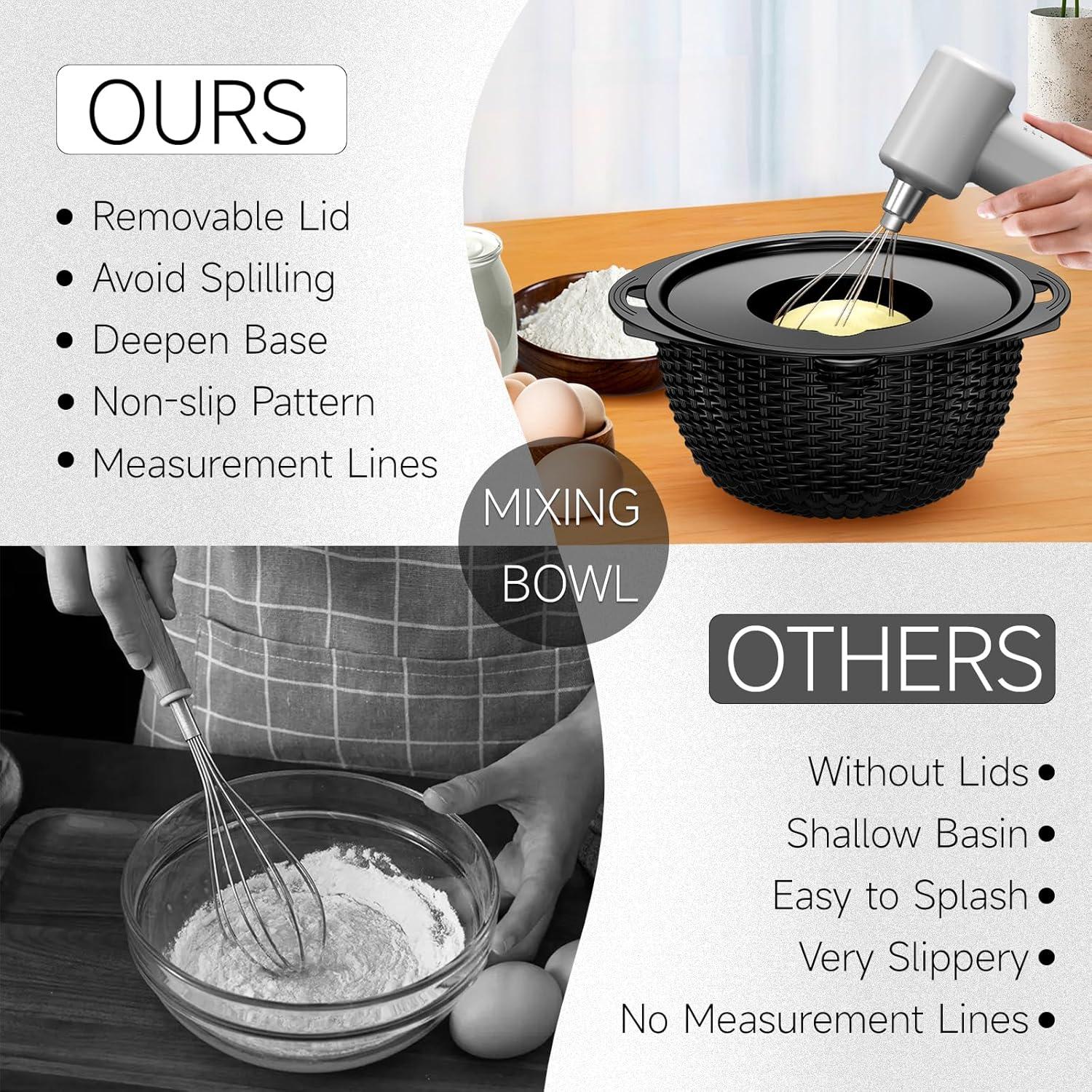 Juego de Coladores 4 en 1 Balavina - Acero Inoxidable Negro