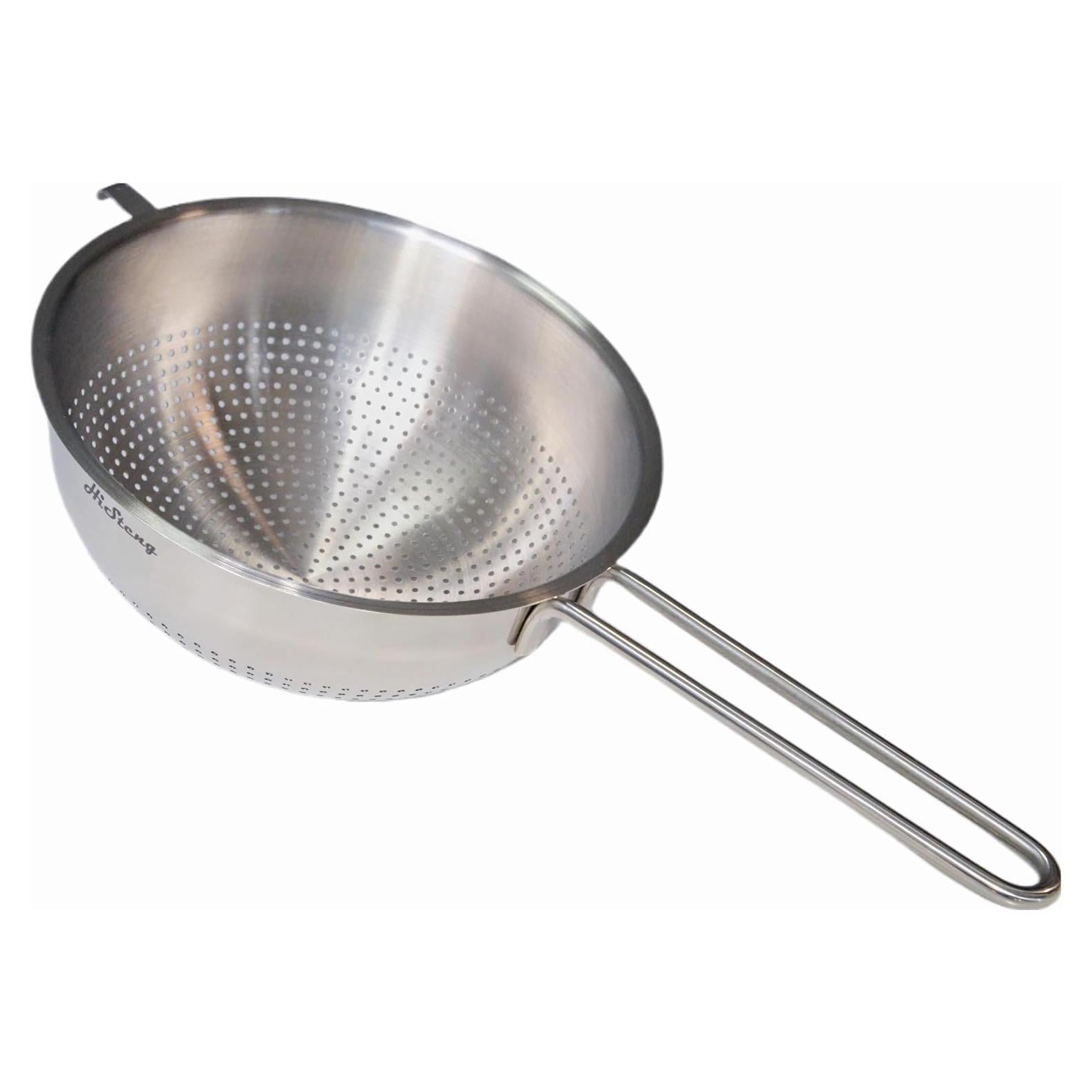 Colador de Acero Inoxidable HiSteng 17.8 cm con Mango 1.42 L