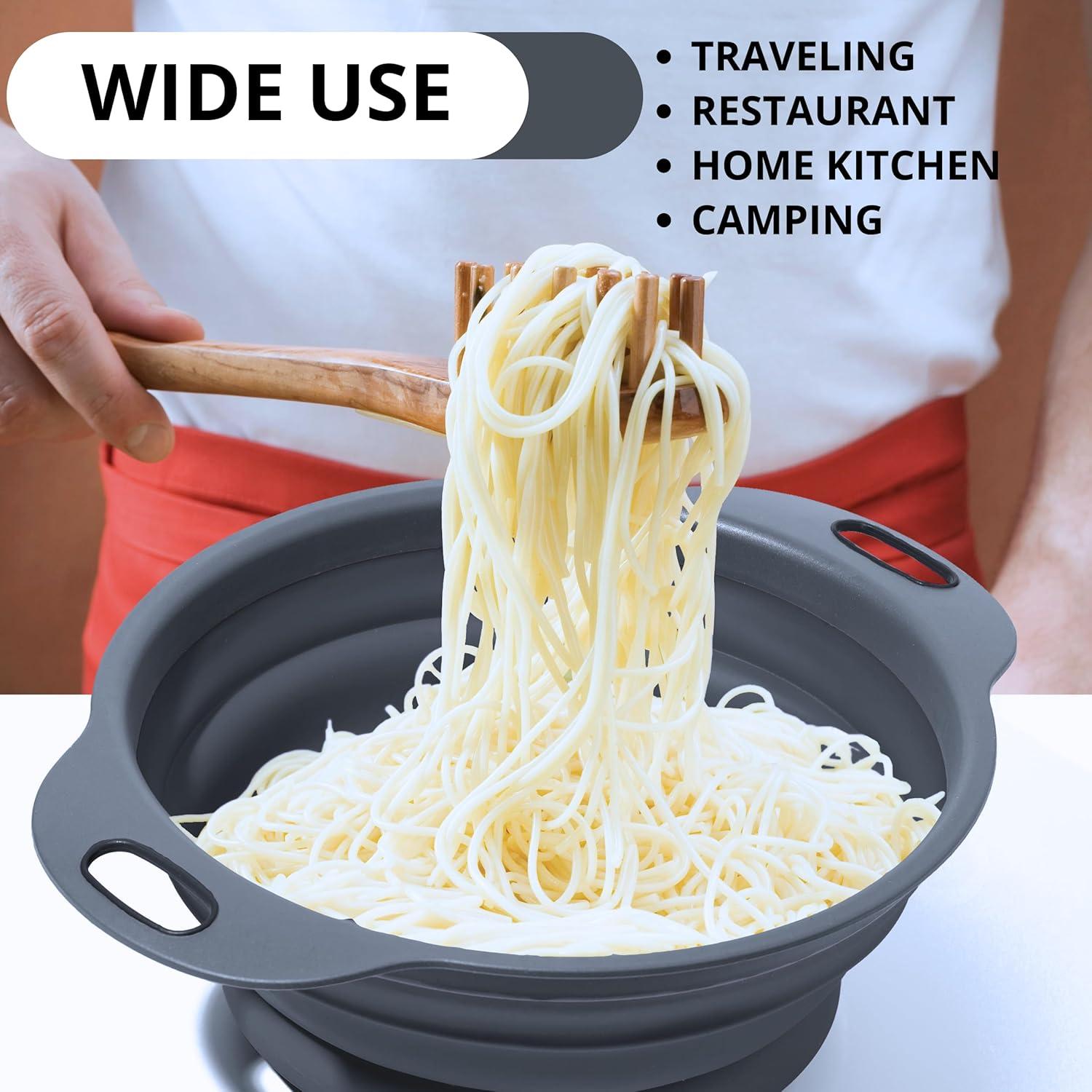 Colador Plegable de Silicona YARRD Negro 18.5x24.5cm