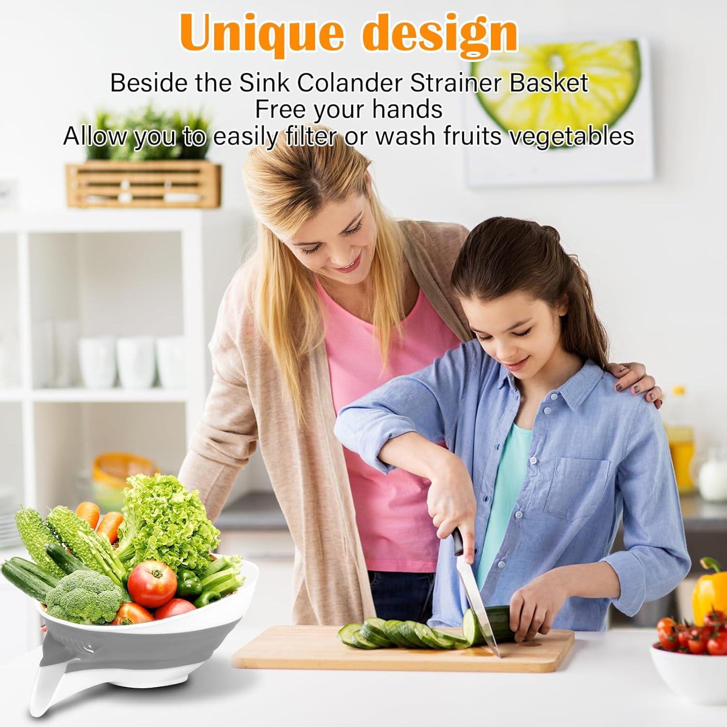 Colador Plegable AvoDov 21 cm - Multiusos y Apto Lavavajillas