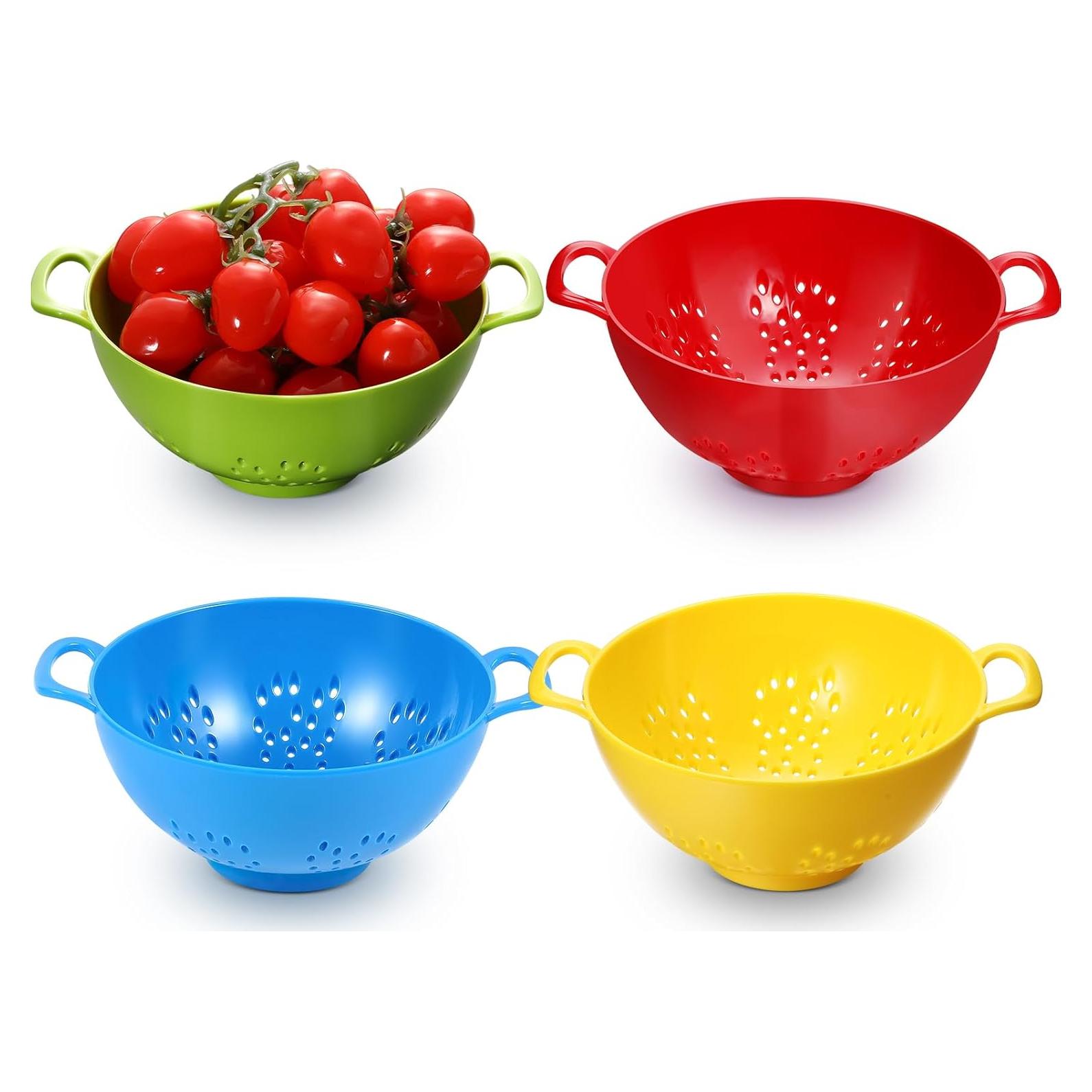 Coladores Mini de Plástico Baderke - 4 Colores 19x15cm