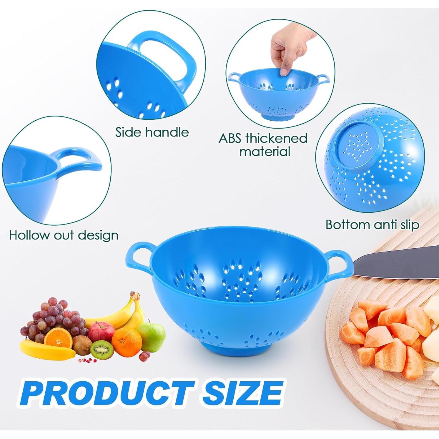 Coladores Mini de Plástico Baderke - 4 Colores 19x15cm