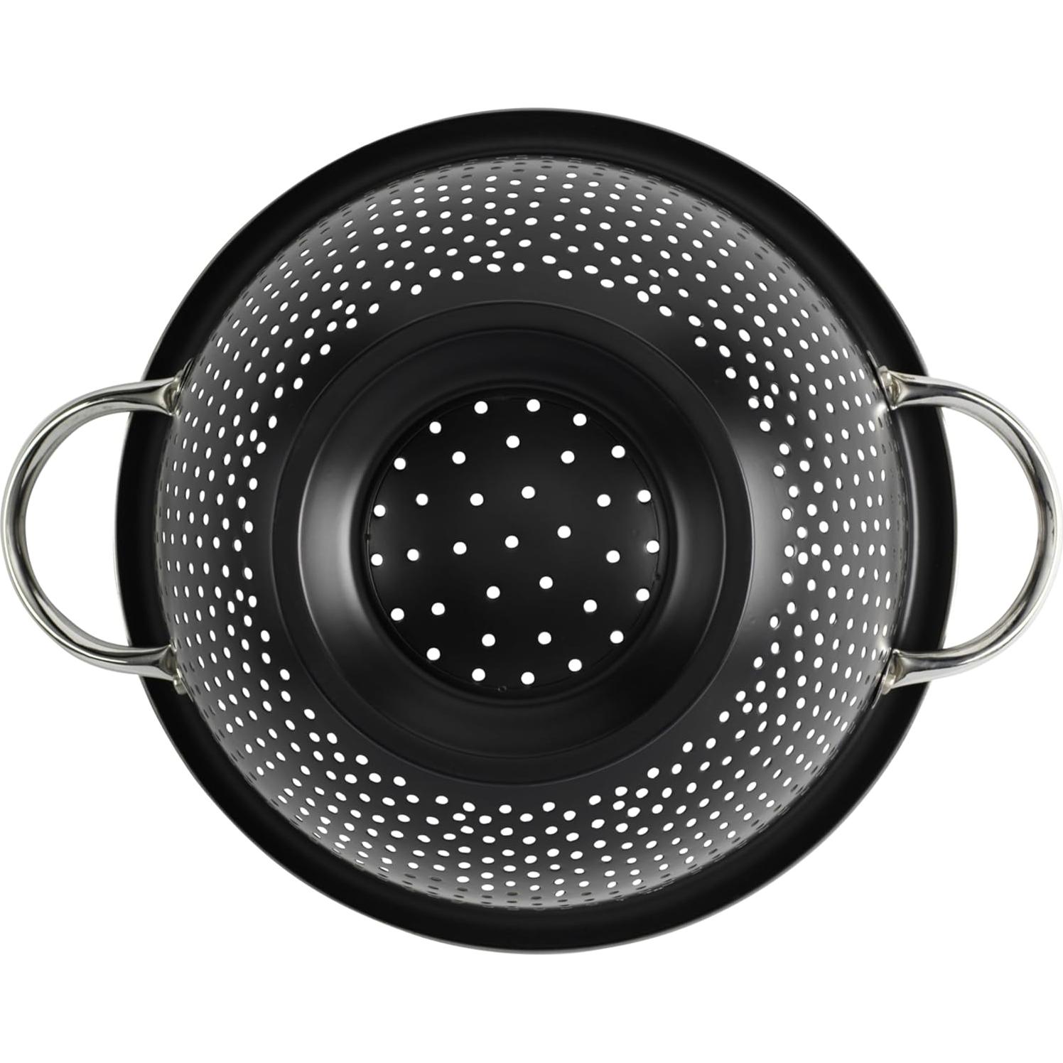 Colador Gourmet GoodCook 4.73L Acero Inoxidable Negro