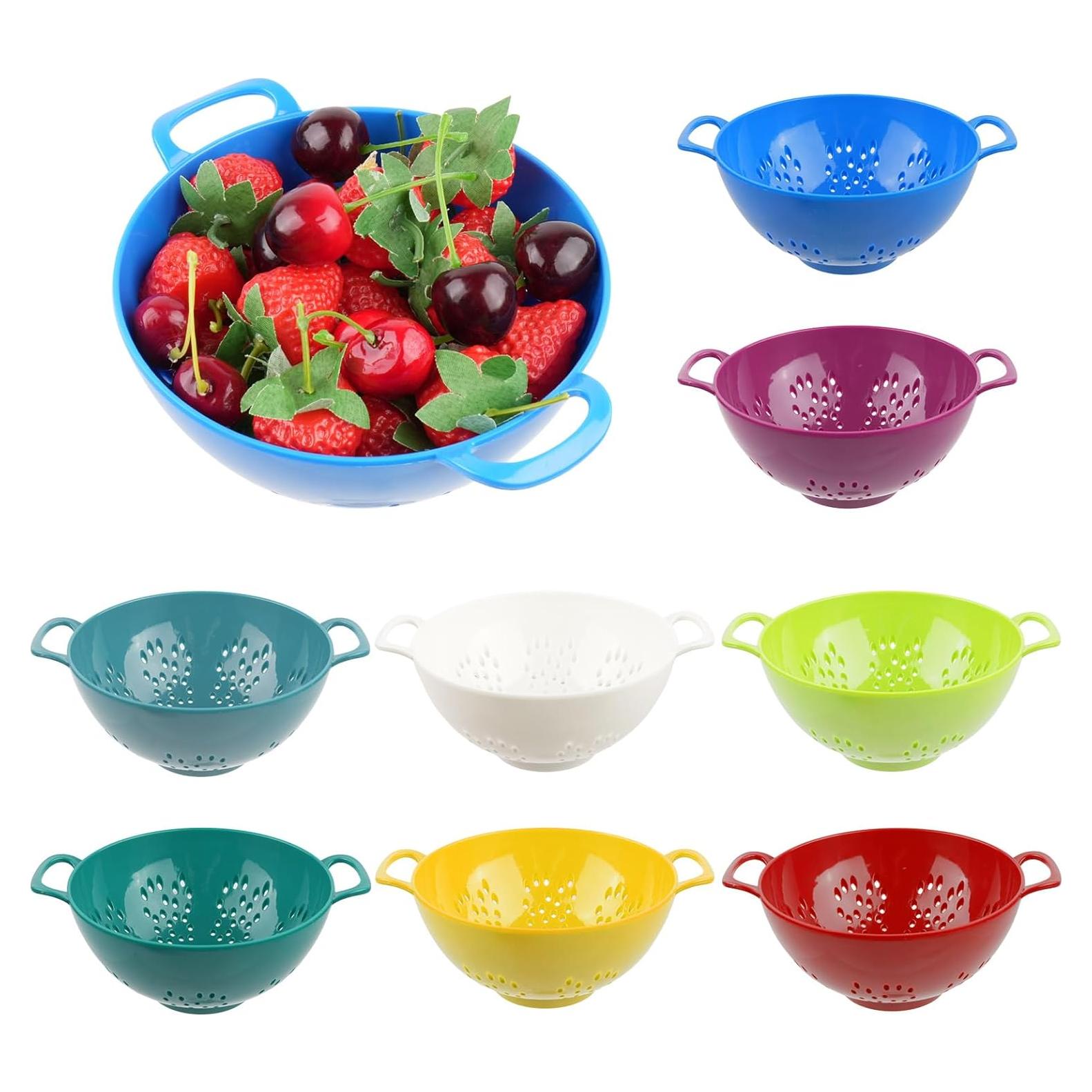 Juego de 8 Mini Coladores de Plástico YEXEXINM para Cocina