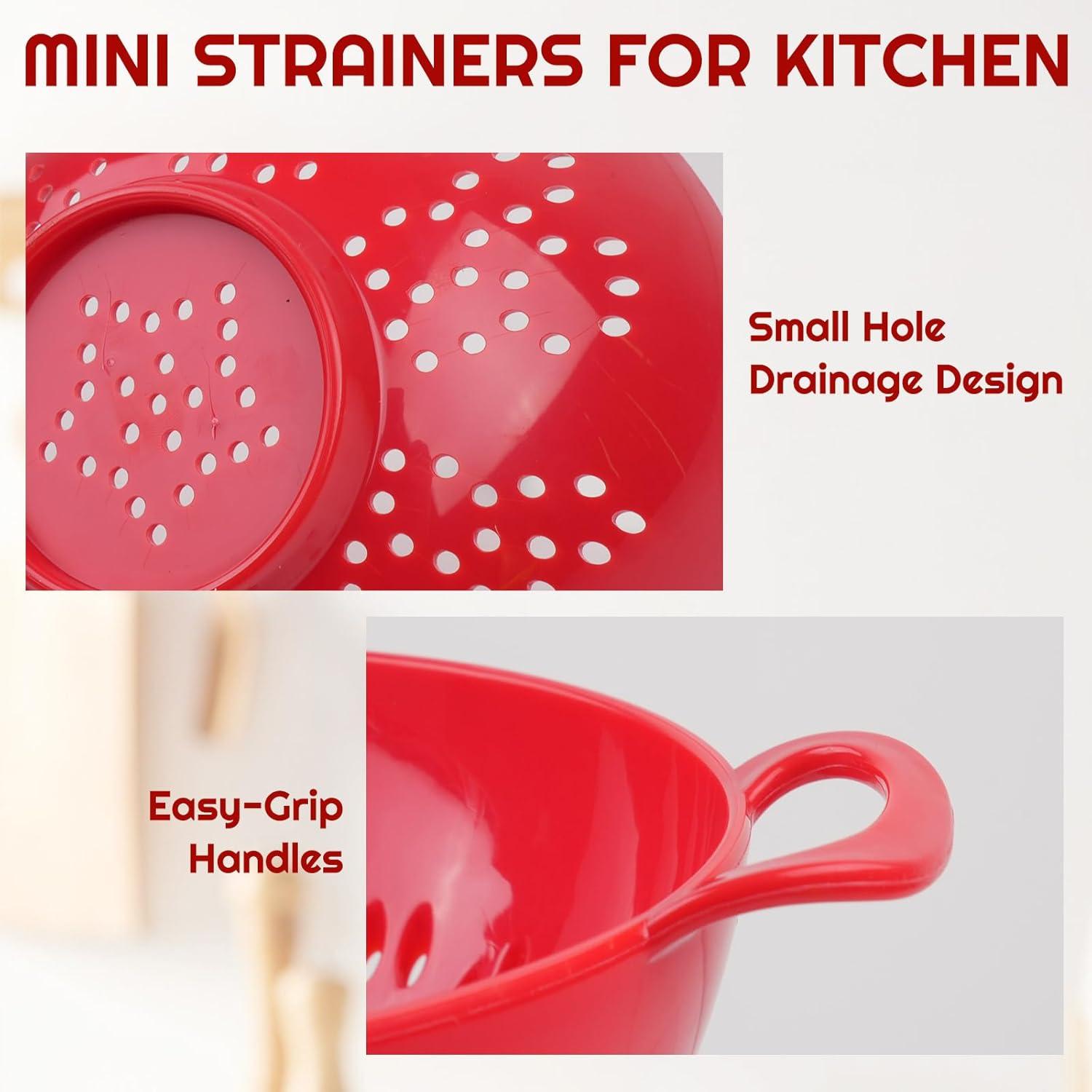 Juego de 8 Mini Coladores de Plástico YEXEXINM para Cocina