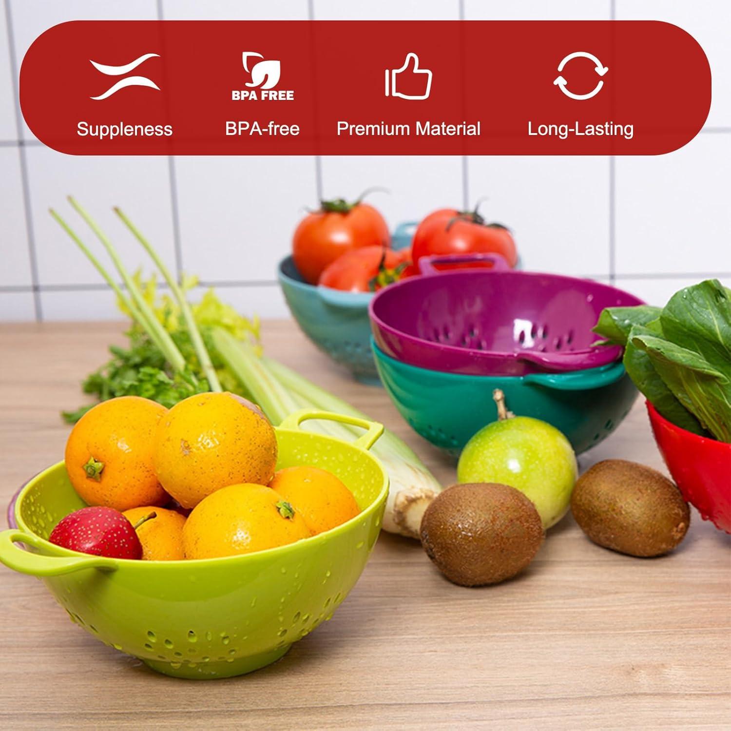 Juego de 8 Mini Coladores de Plástico YEXEXINM para Cocina