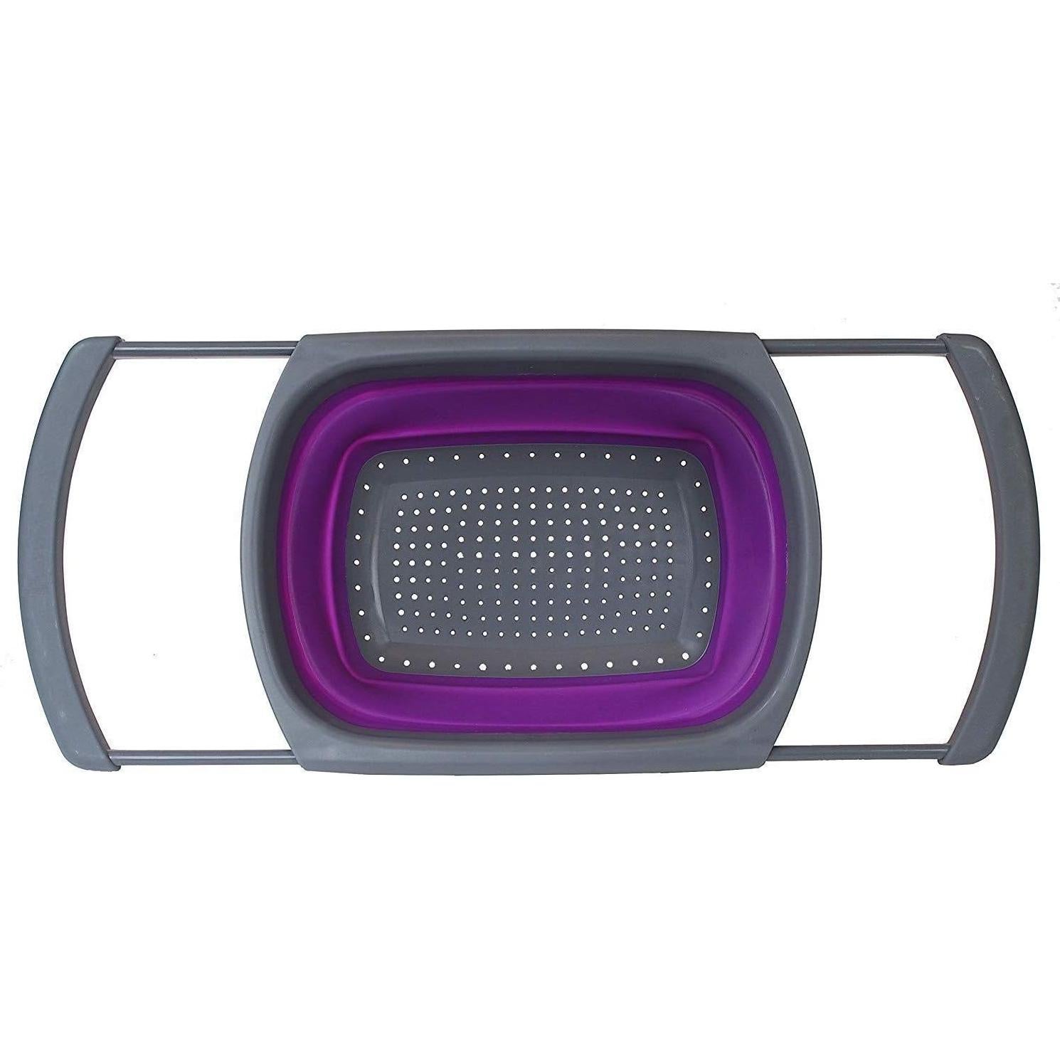 Colador de Silicona Plegable Prime Cook 5.68L Morado