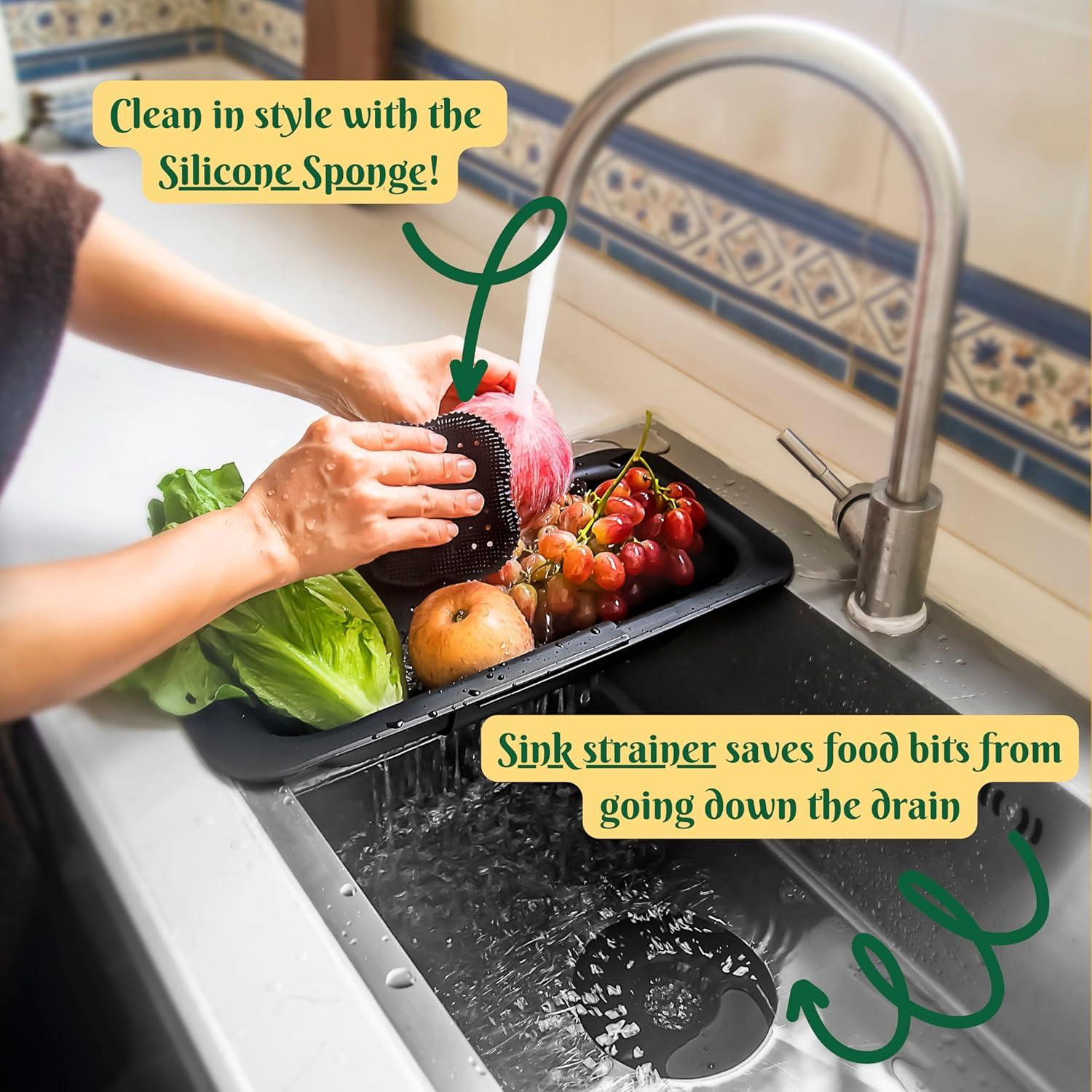 Juego de coladores extensibles KV Kitchen Tools - Sin BPA