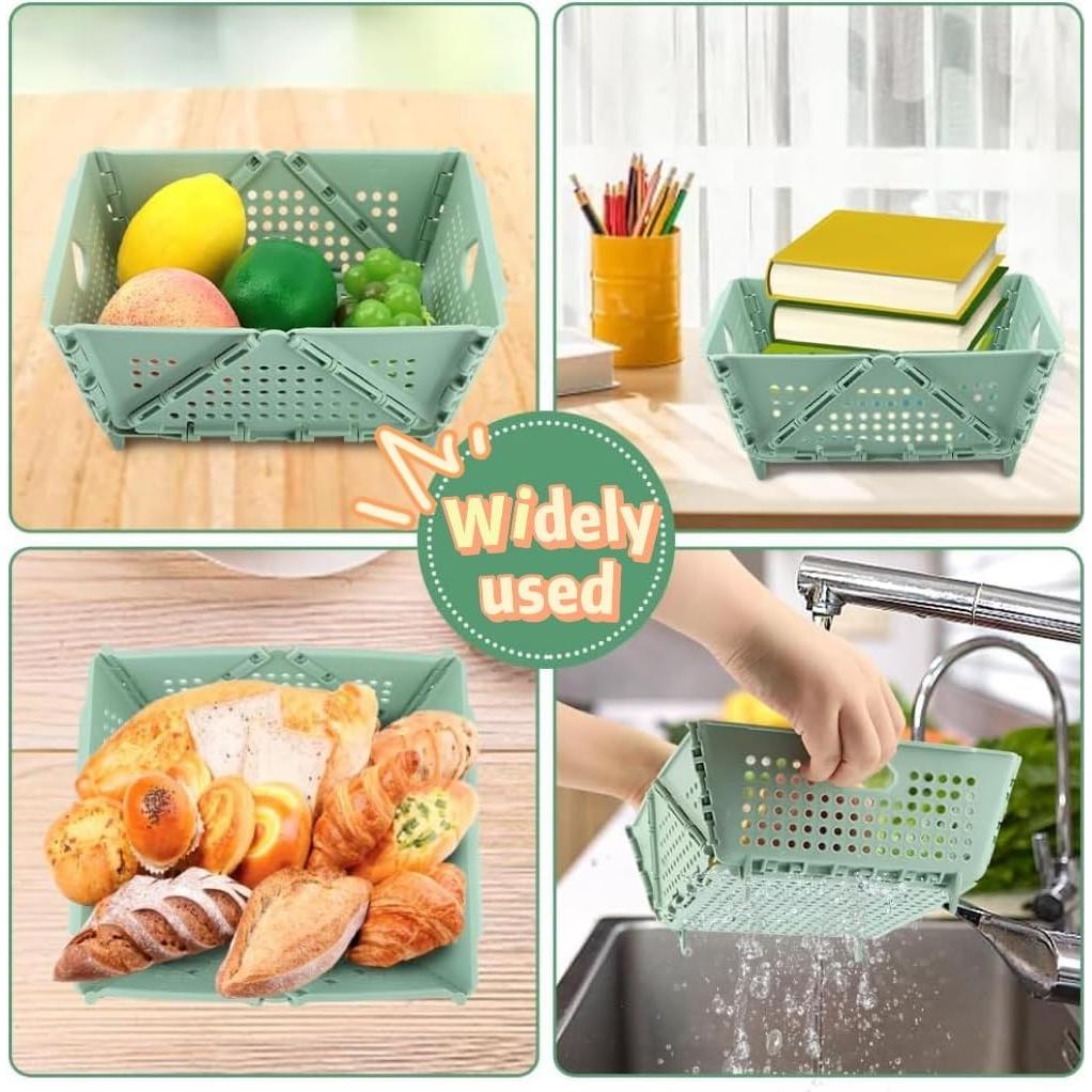 Colador Colapsable Zwzjheng Verde 20x20 cm para Pasta y Verduras