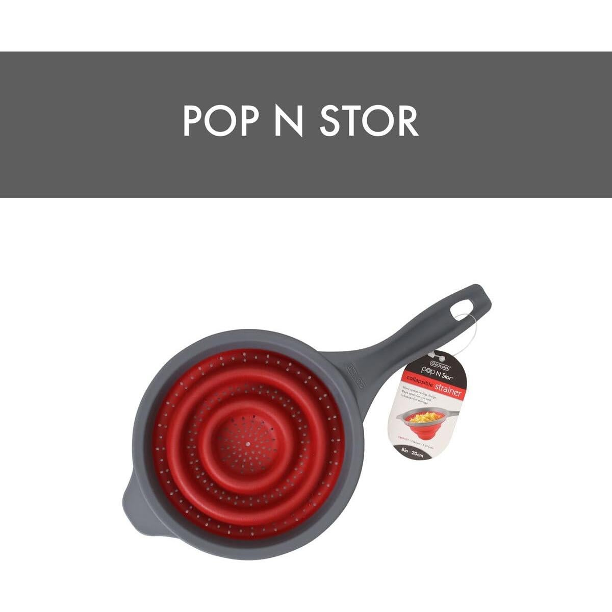 Colador Plegable Dexas 20.32 cm, 1.23 Litros, Apto Lavavajillas