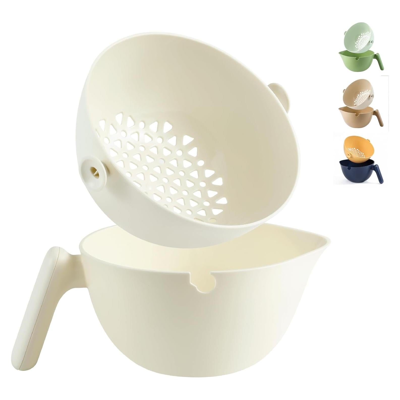 Colador y Escurridor 2 en 1 Chef's Path Blanco - Multifuncional