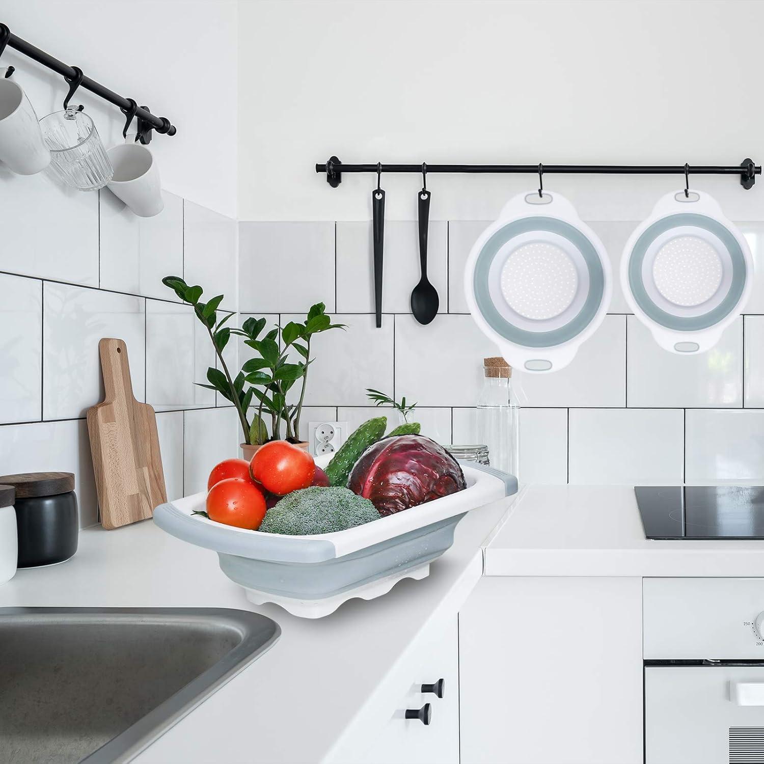 Colador Plegable Dekostar 6 Cuartos con Mangos Extensibles