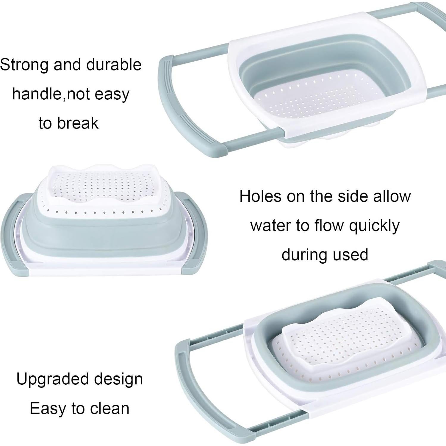 Colador Plegable Dekostar 6 Cuartos con Mangos Extensibles