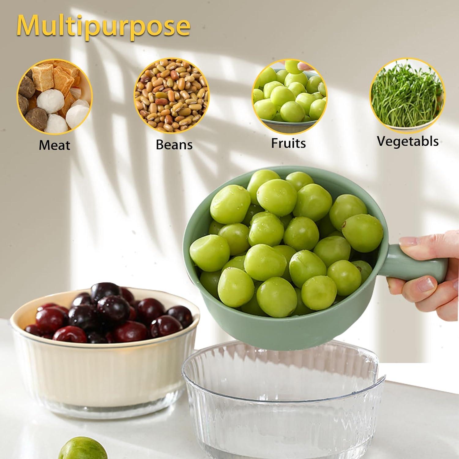 Juego de Coladores Pequeños Iensen 2 Piezas Verde 20.1x15.2 cm