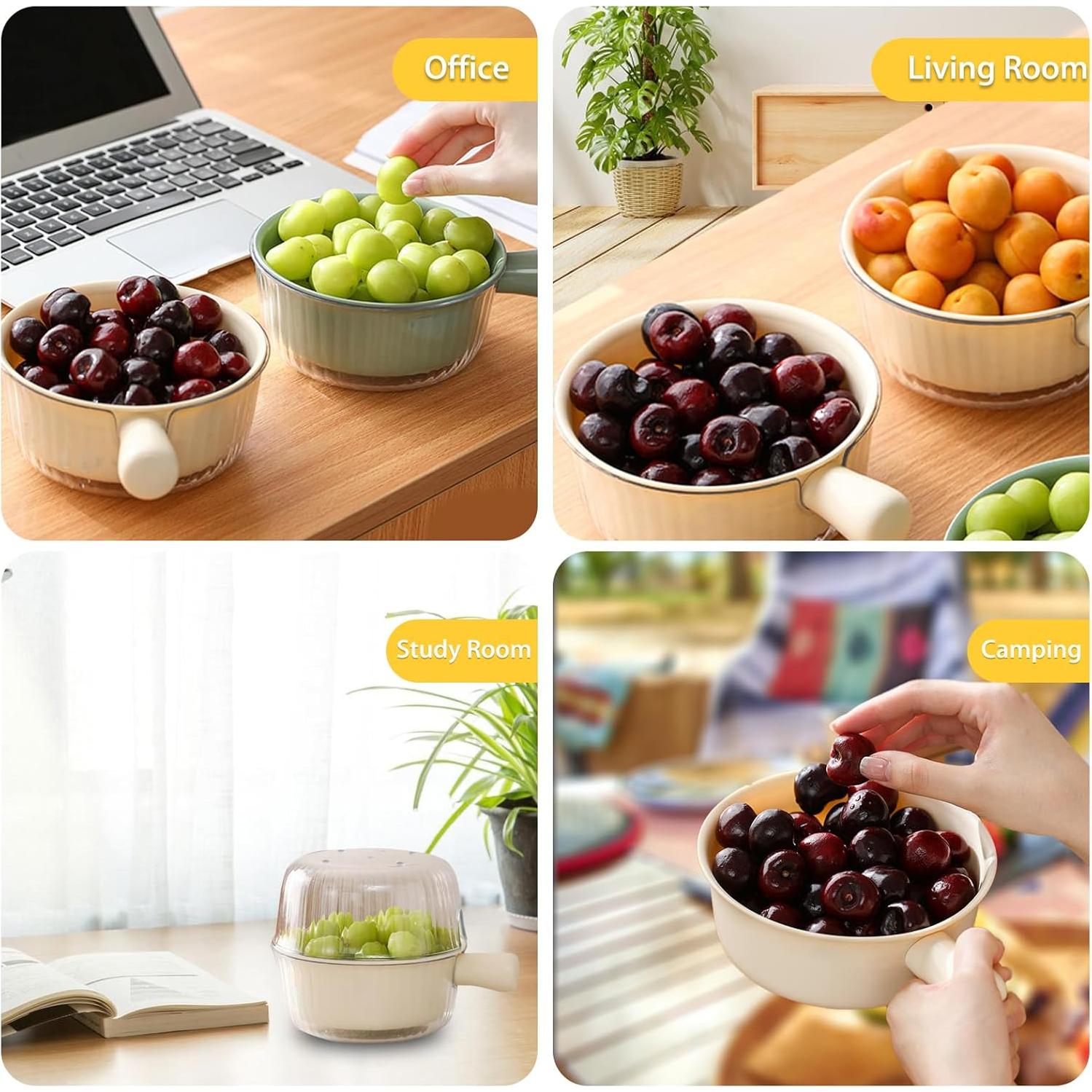 Juego de Coladores Pequeños Iensen 2 Piezas Verde 20.1x15.2 cm