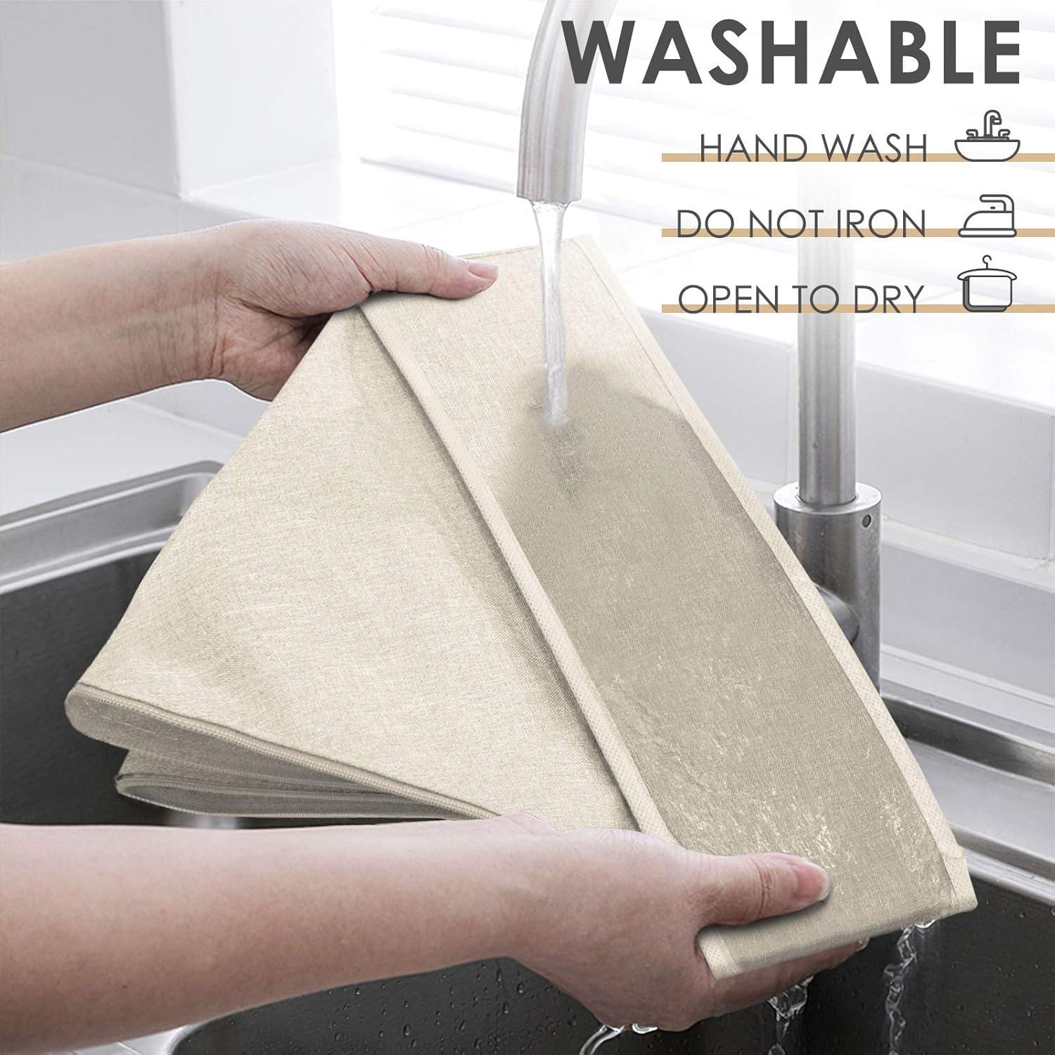 Organizador de Cajón Criusia para Calcetines y Ropa Interior - 3 Piezas Beige