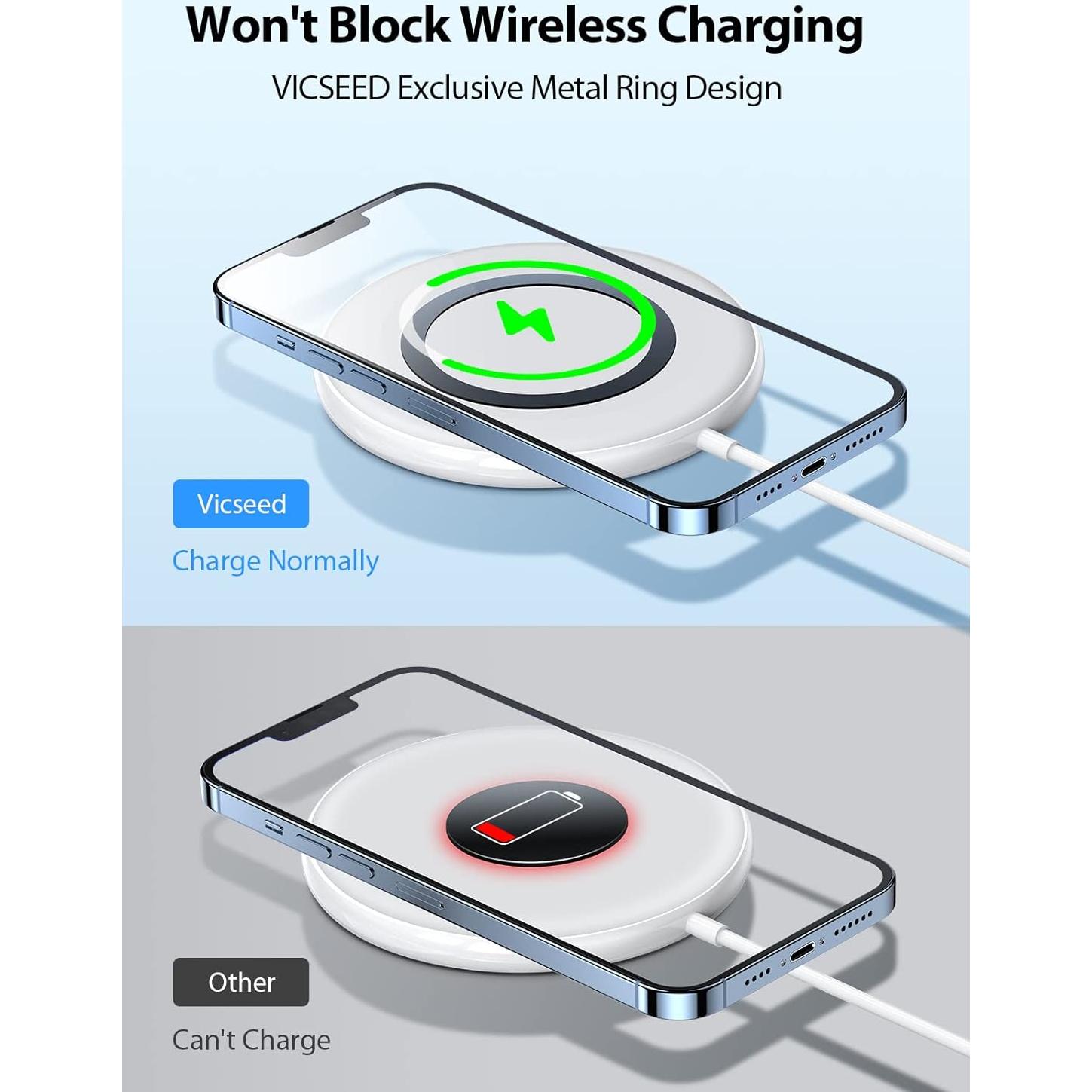 Soporte Magnético para Coche VICSEED MagSafe 360° Negro