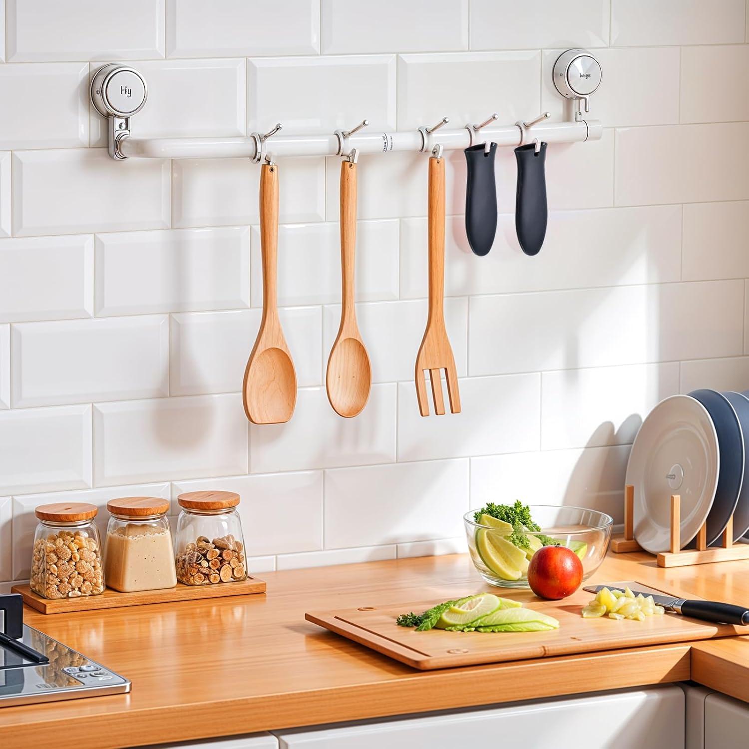 4 Fundas de Mango de Silicona TIESOME Antideslizantes Negras