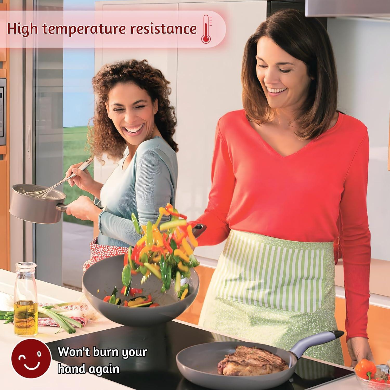 Cubierta de Mango de Silicona Smilelife - 2 Piezas Medianas Antideslizantes