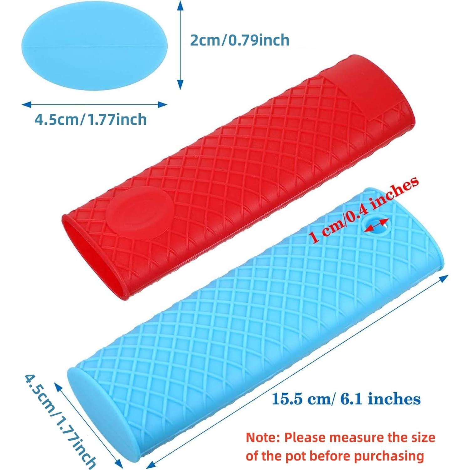 5 Piezas Soporte de Mango de Silicona Anticalor Patelai