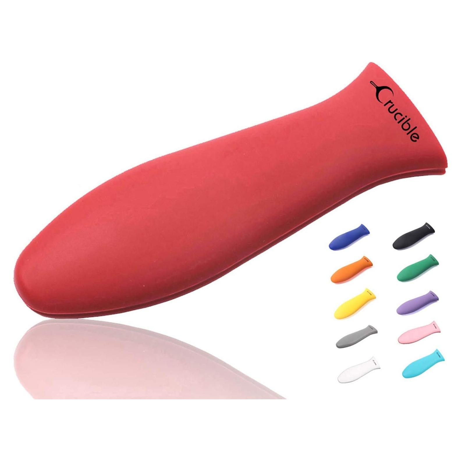 Soporte de Mango Caliente de Silicona Crucible Rojo Grande