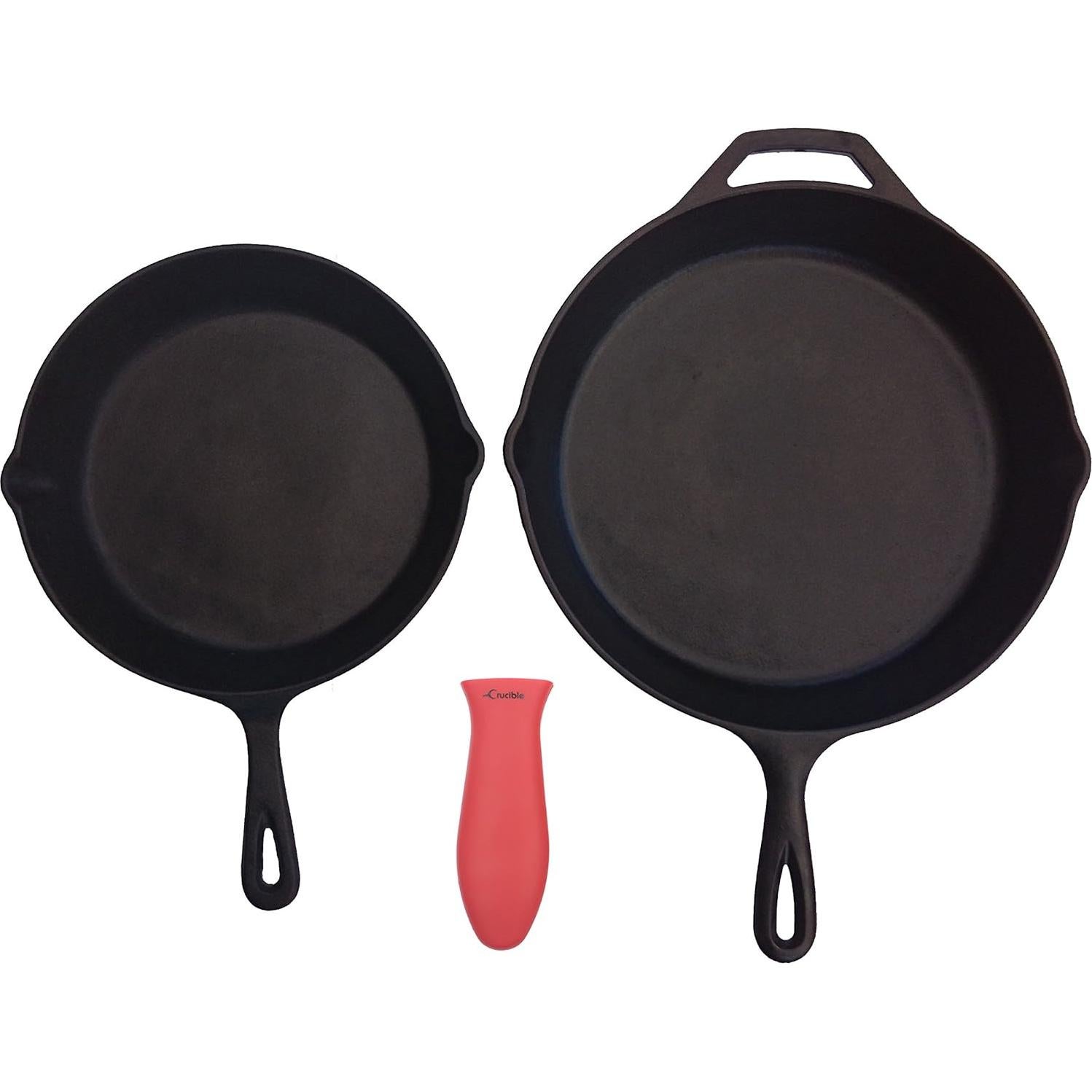 Soporte de Mango Caliente de Silicona Crucible Rojo Grande