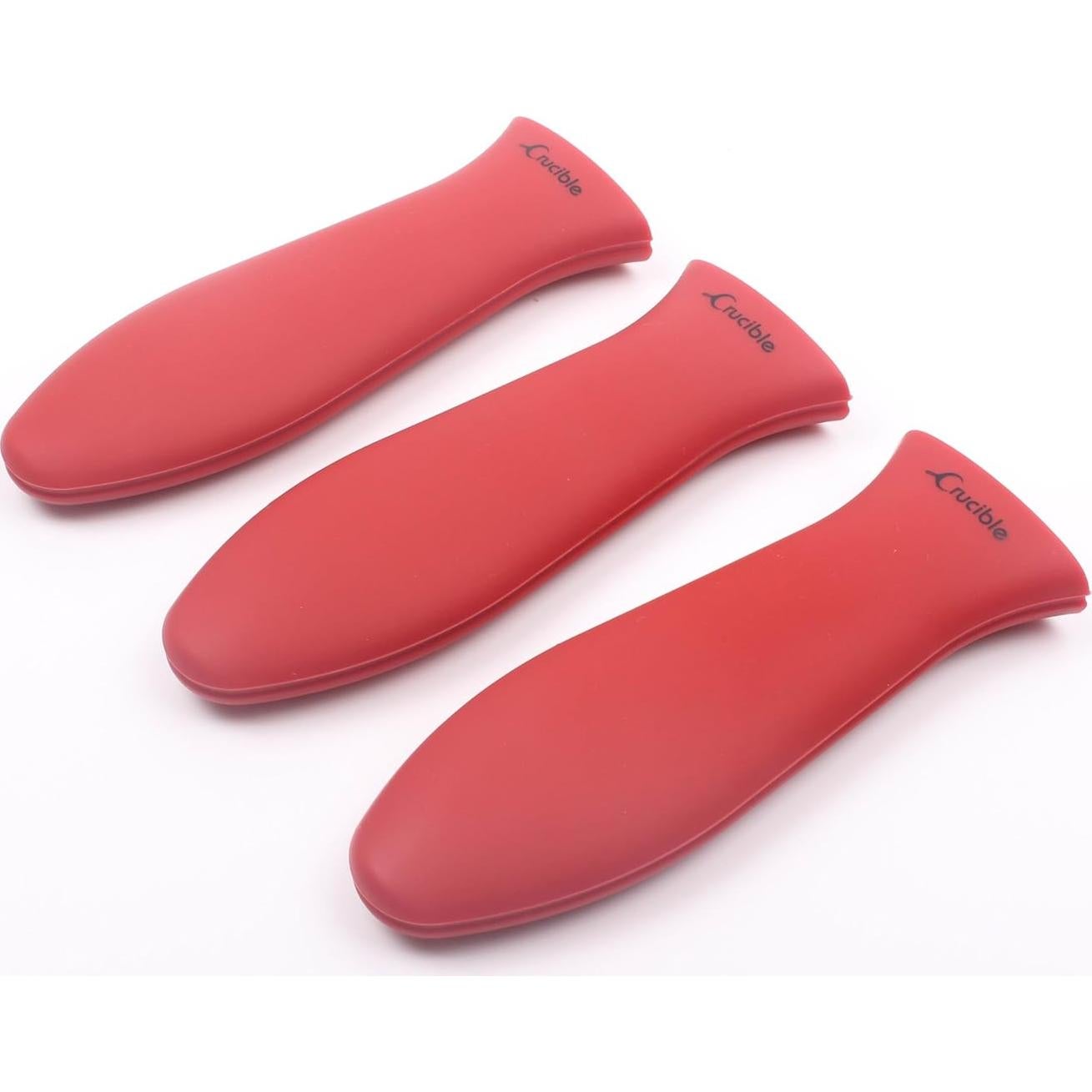 Soporte de Mango Caliente de Silicona Crucible Rojo Grande