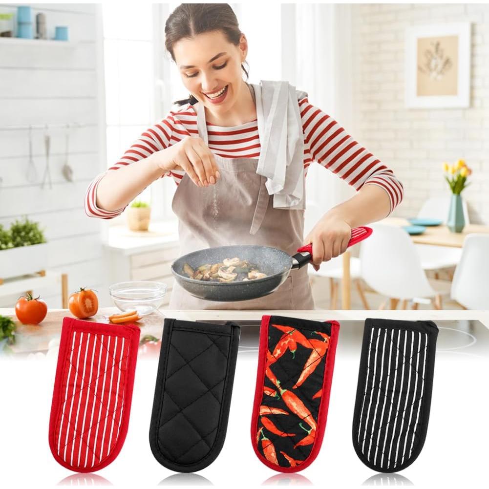 Funda de Mango de Sartén CALIDAKA 4 Pcs Resistente al Calor
