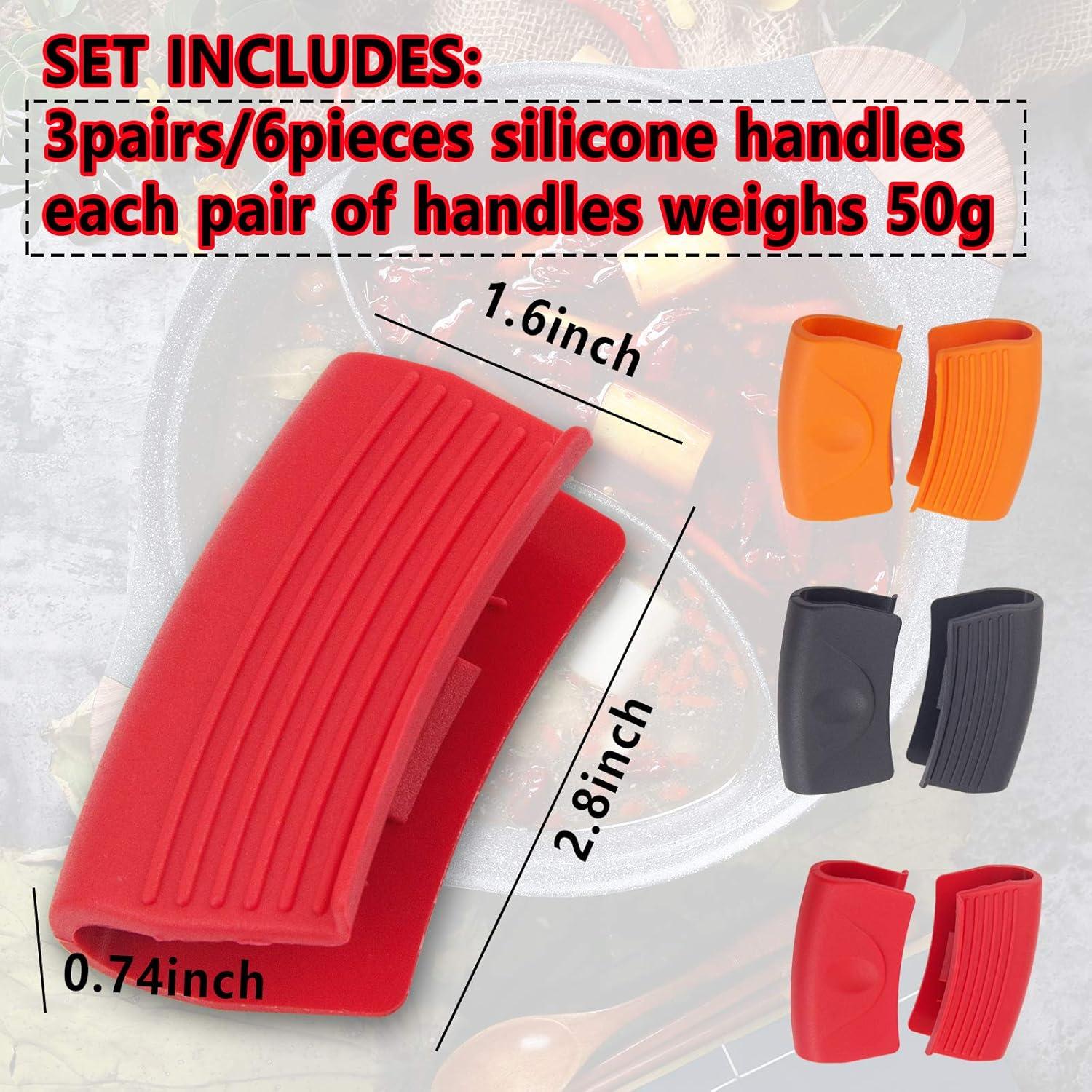 6 Fundas de Mango de Silicona T4U888 Antideslizantes