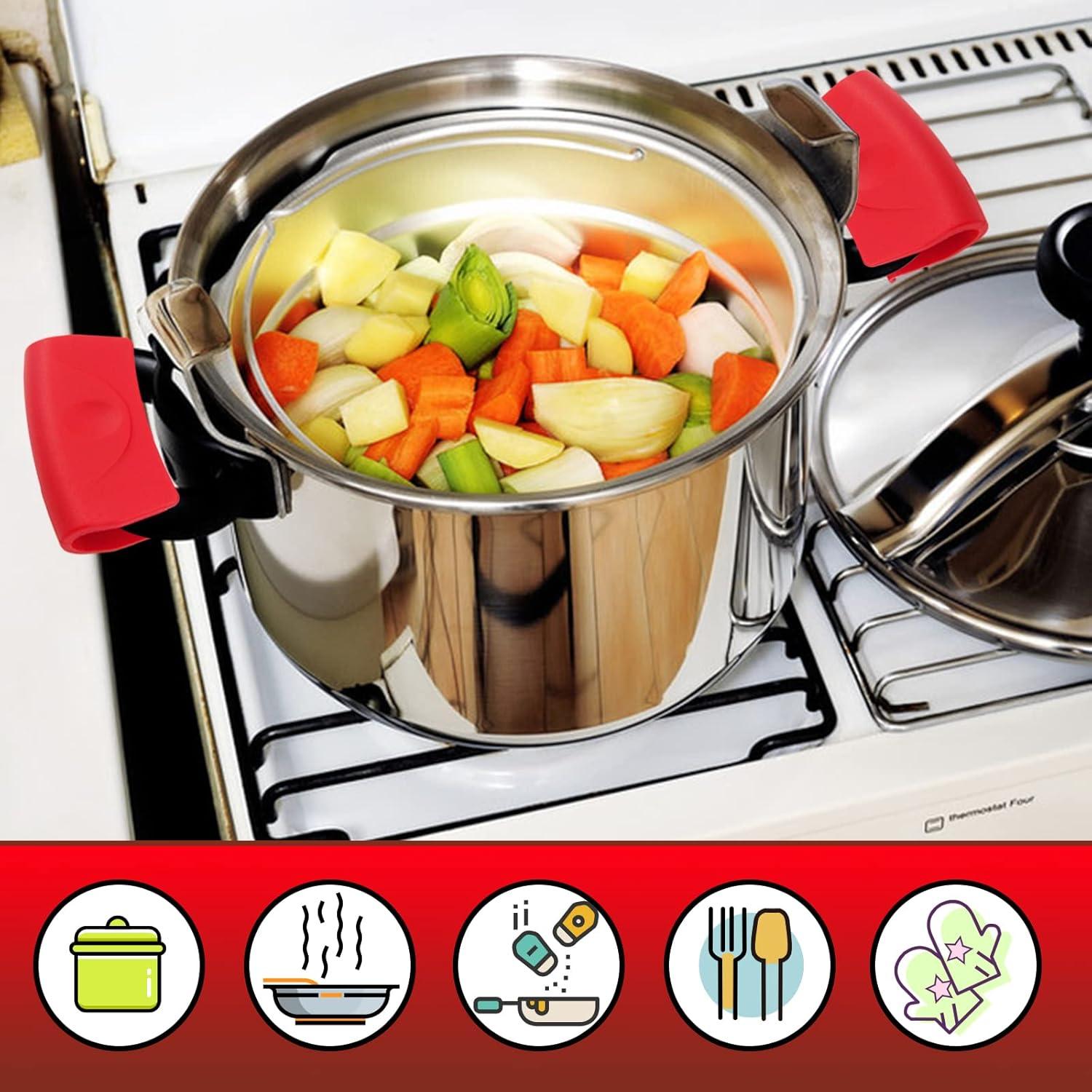 6 Fundas de Mango de Silicona T4U888 Antideslizantes