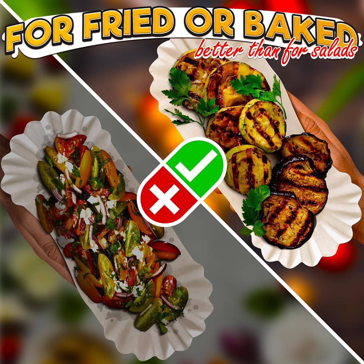 Bandejas desechables BURIUS para hot dogs 50 piezas 21.1x10.4 cm