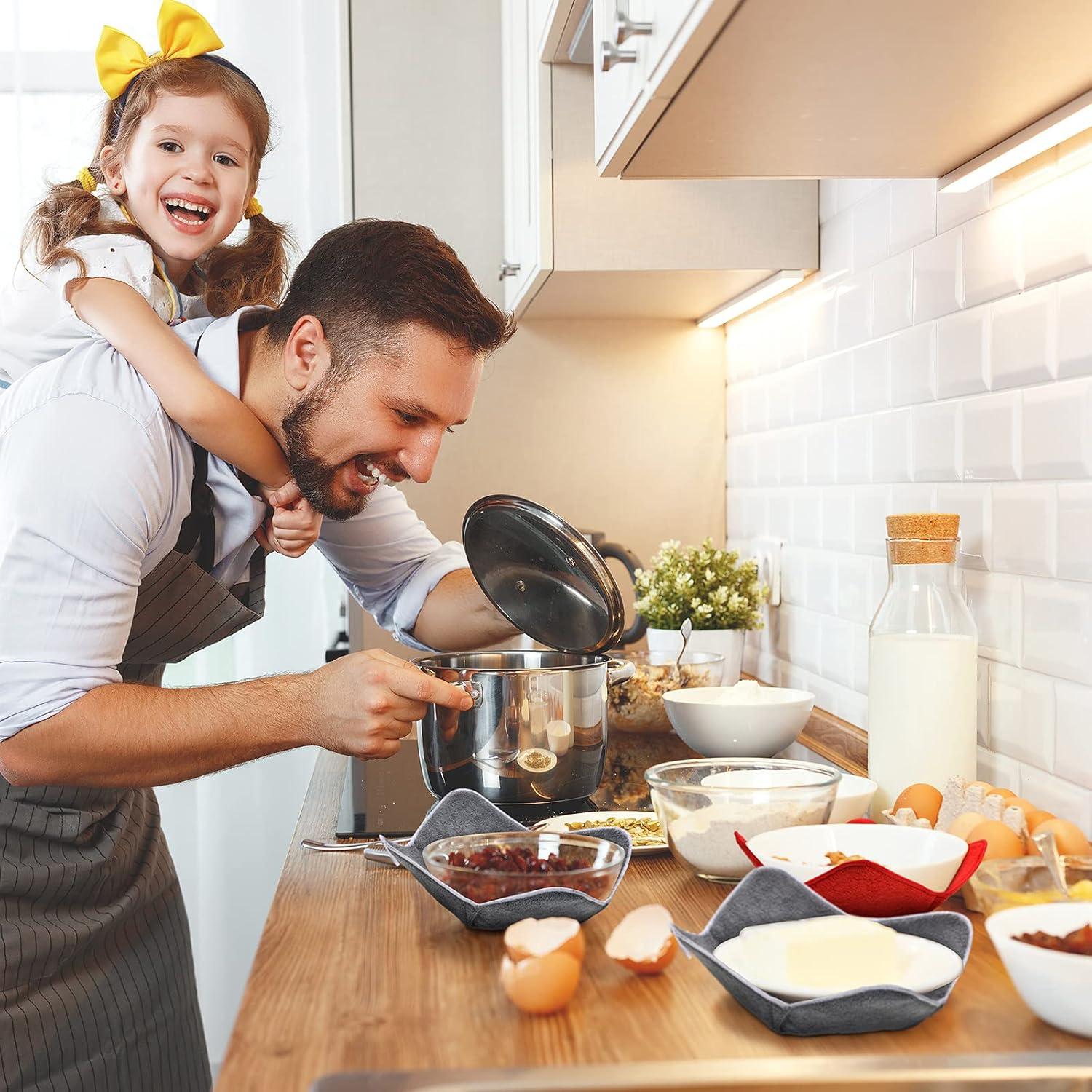 Soportes para Tazones Patelai 6 Piezas 3 Tamaños Microondas