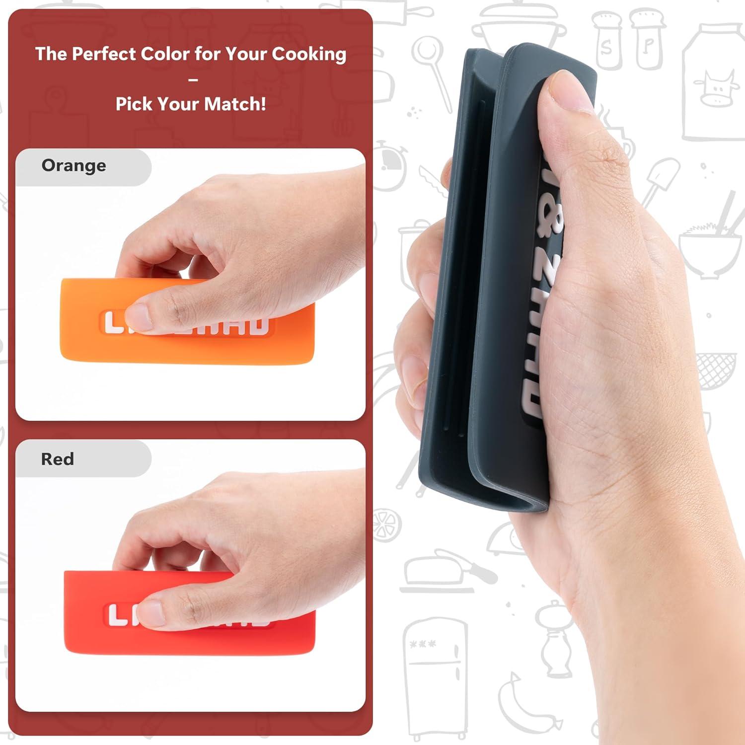 Cubierta de Mango de Silicona Li & Zhao - 3 Piezas Azul