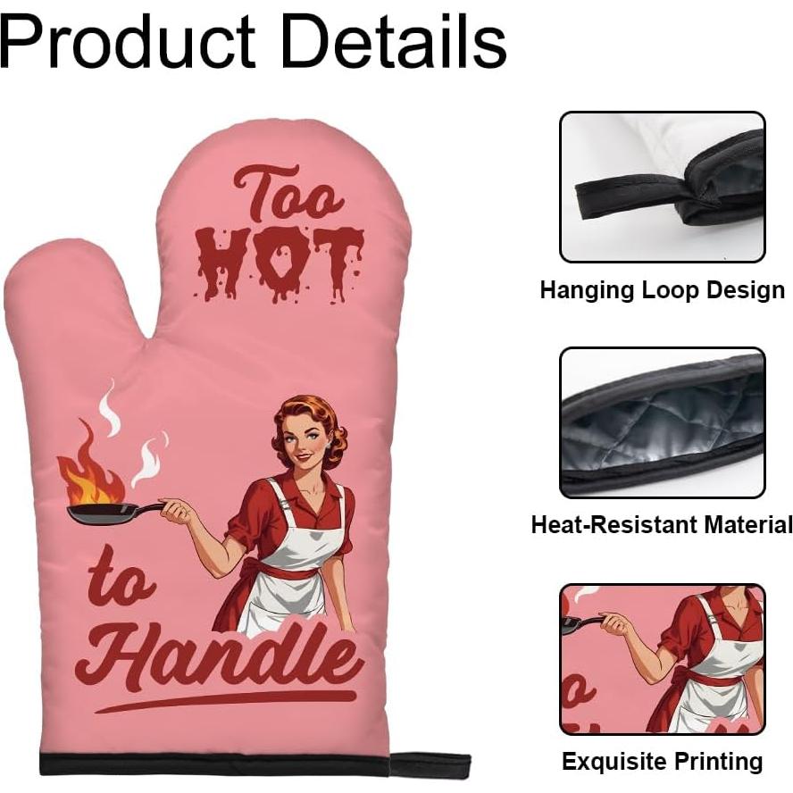 Juego de Manoplas y Soportes para Ollas DYJYBMY Rosa