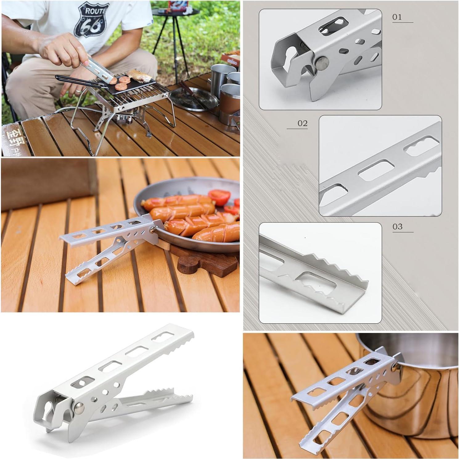 2 Utensilios de Cocina Antideslizantes SquEqu para Camping