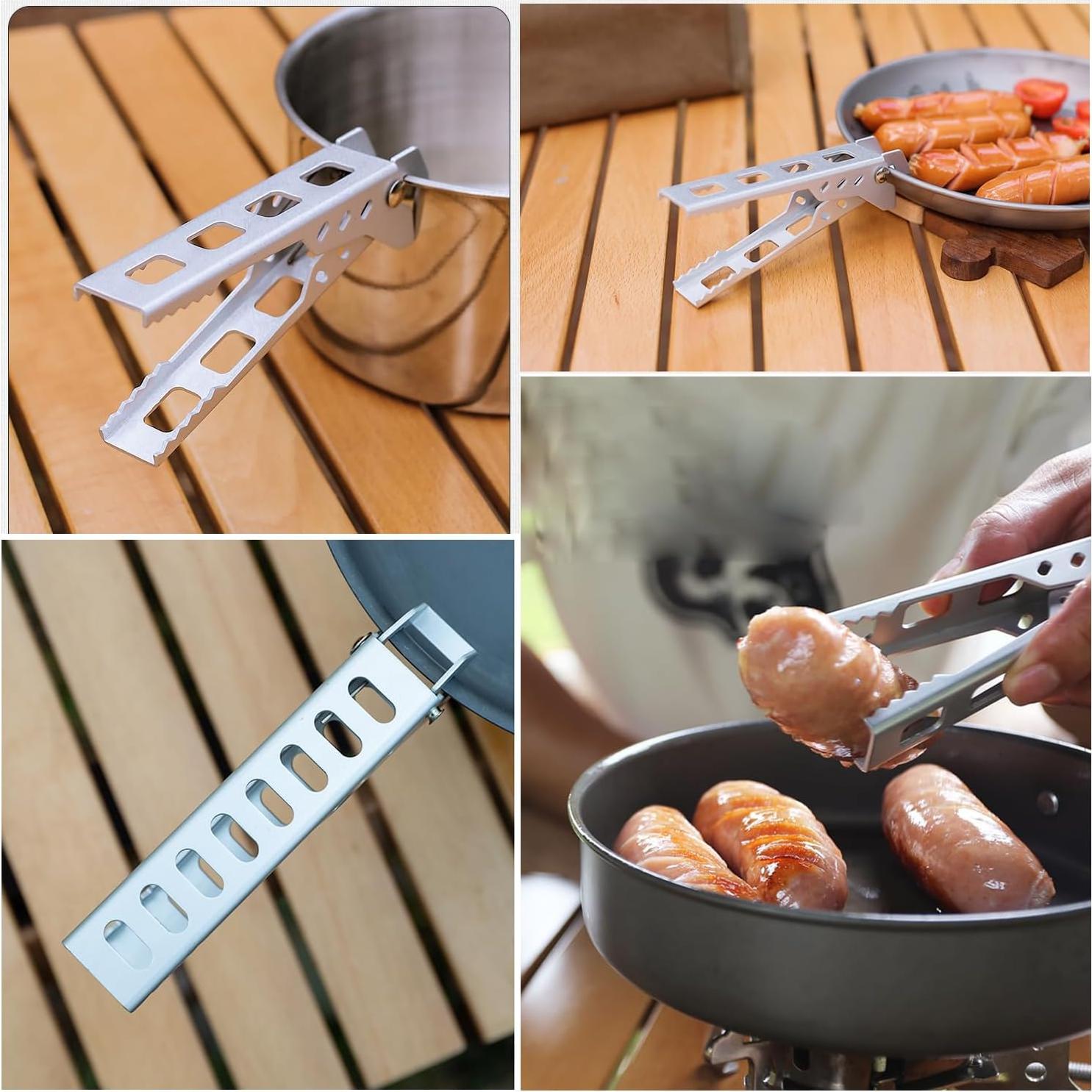 2 Utensilios de Cocina Antideslizantes SquEqu para Camping