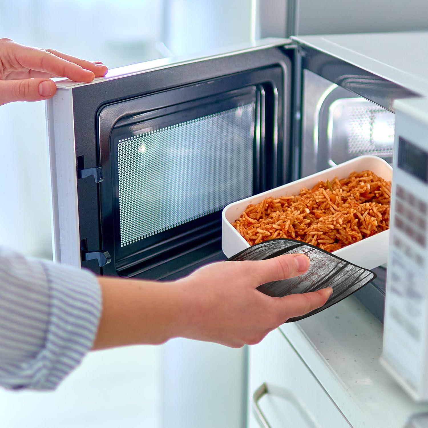 Juego de 2 agarraderas Gearsly Misty Forest Red 20.32 cm