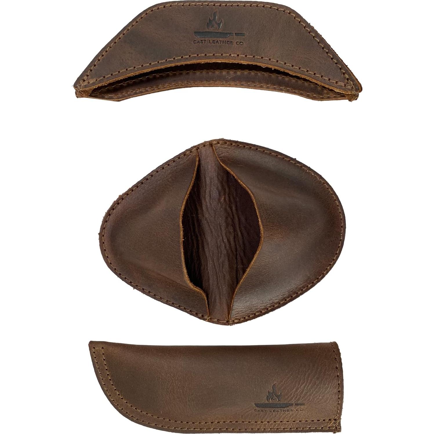 Juego de 3 Sujetadores de Cuero Cast Leather Co. Marrón