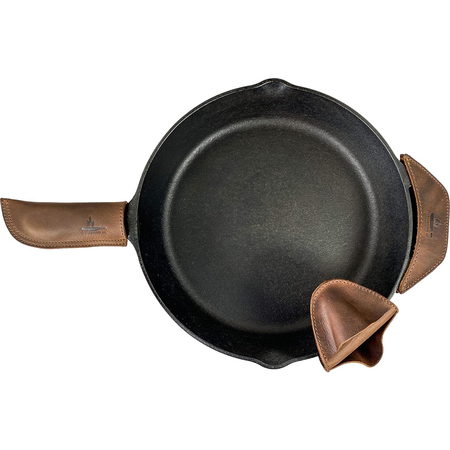 Juego de 3 Sujetadores de Cuero Cast Leather Co. Marrón