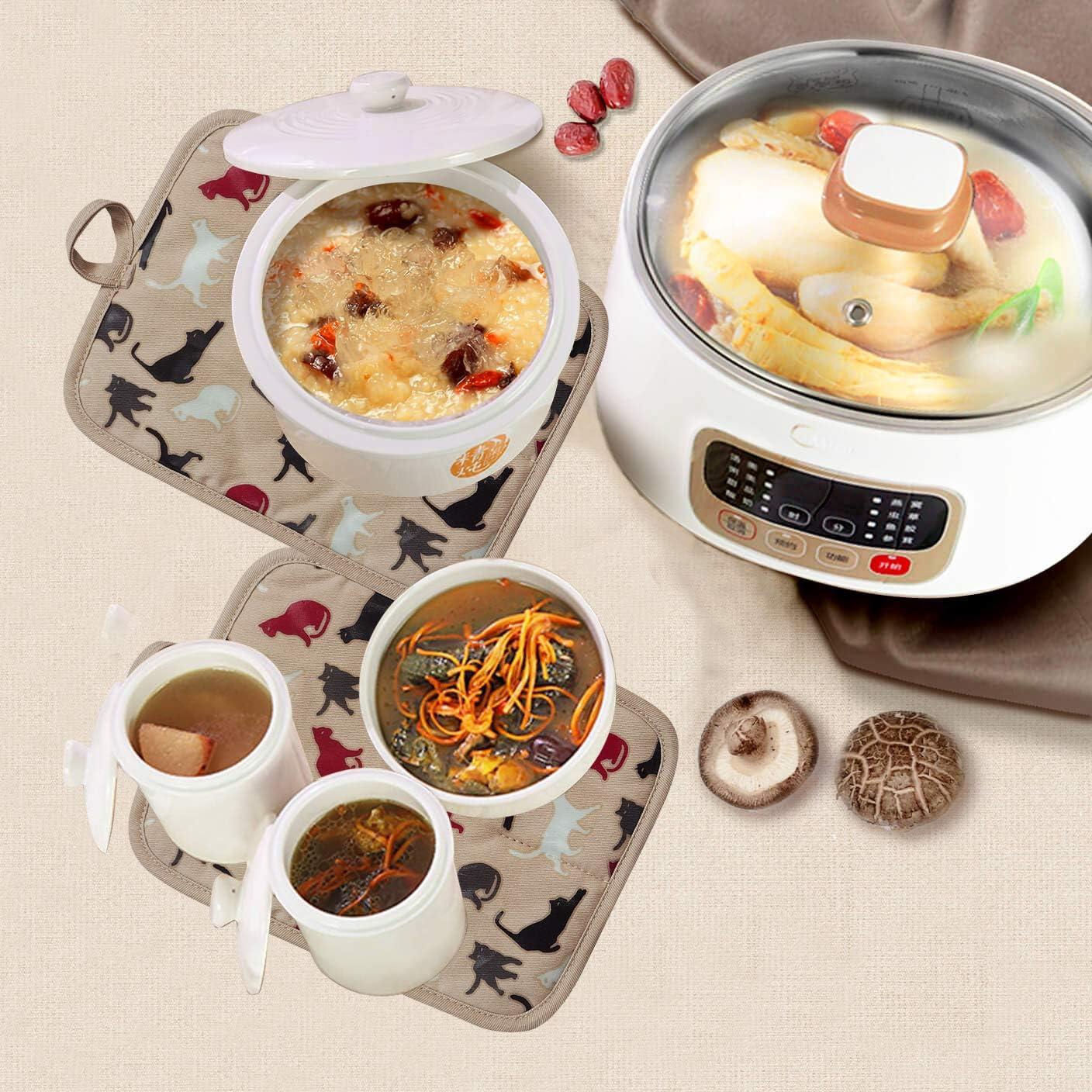 Juego de Agarraderas de Silicona RED LMLDETA 2 Piezas Antideslizantes