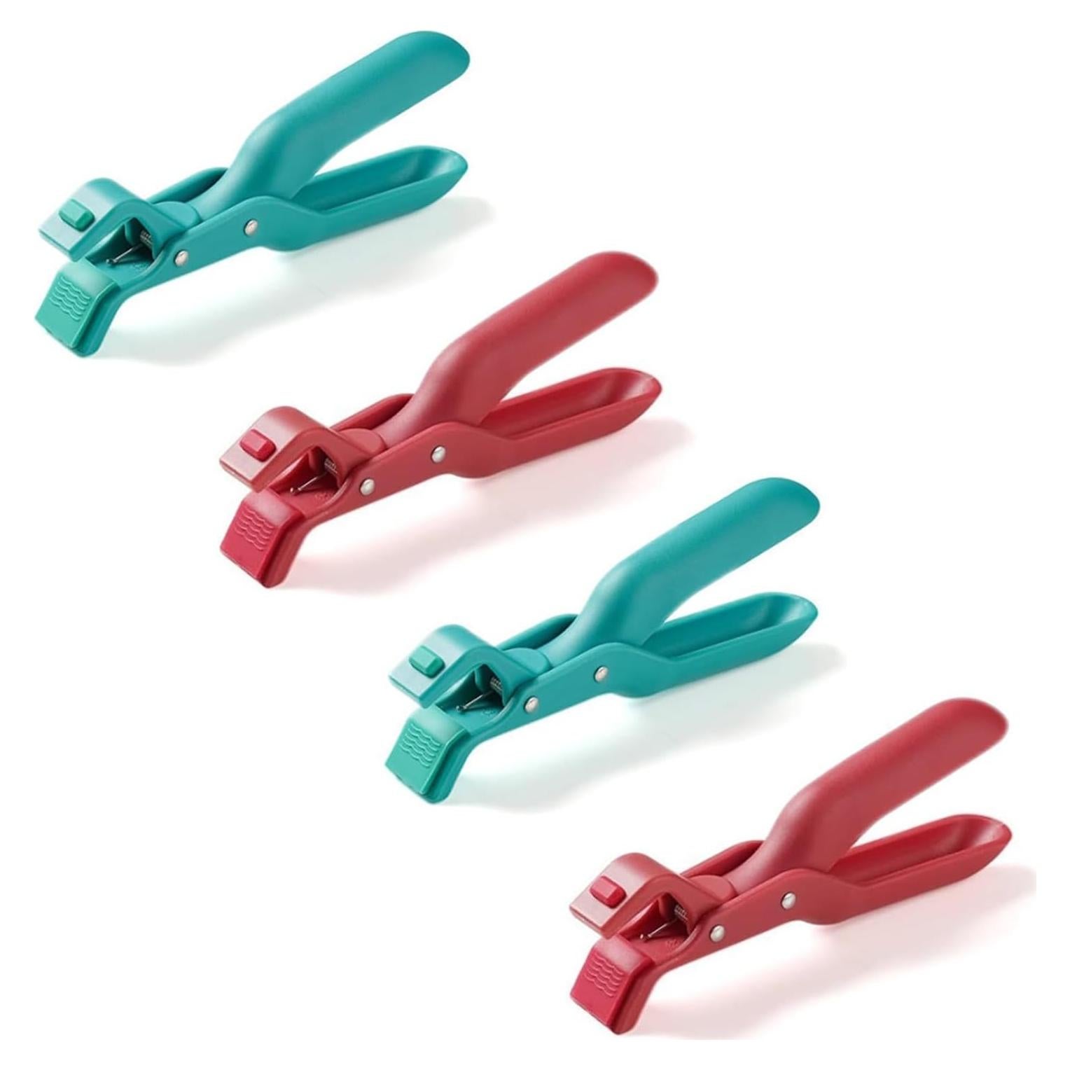 4 Pcs Pinzas de Silicona Antideslizantes para Cocina