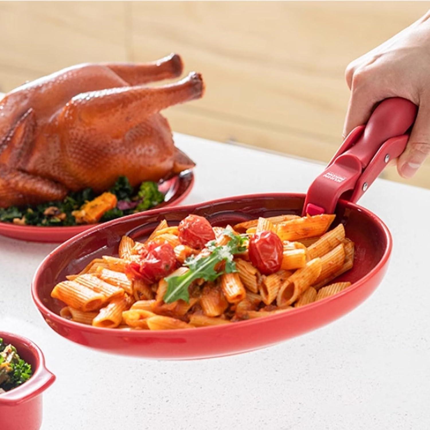 4 Pcs Pinzas de Silicona Antideslizantes para Cocina