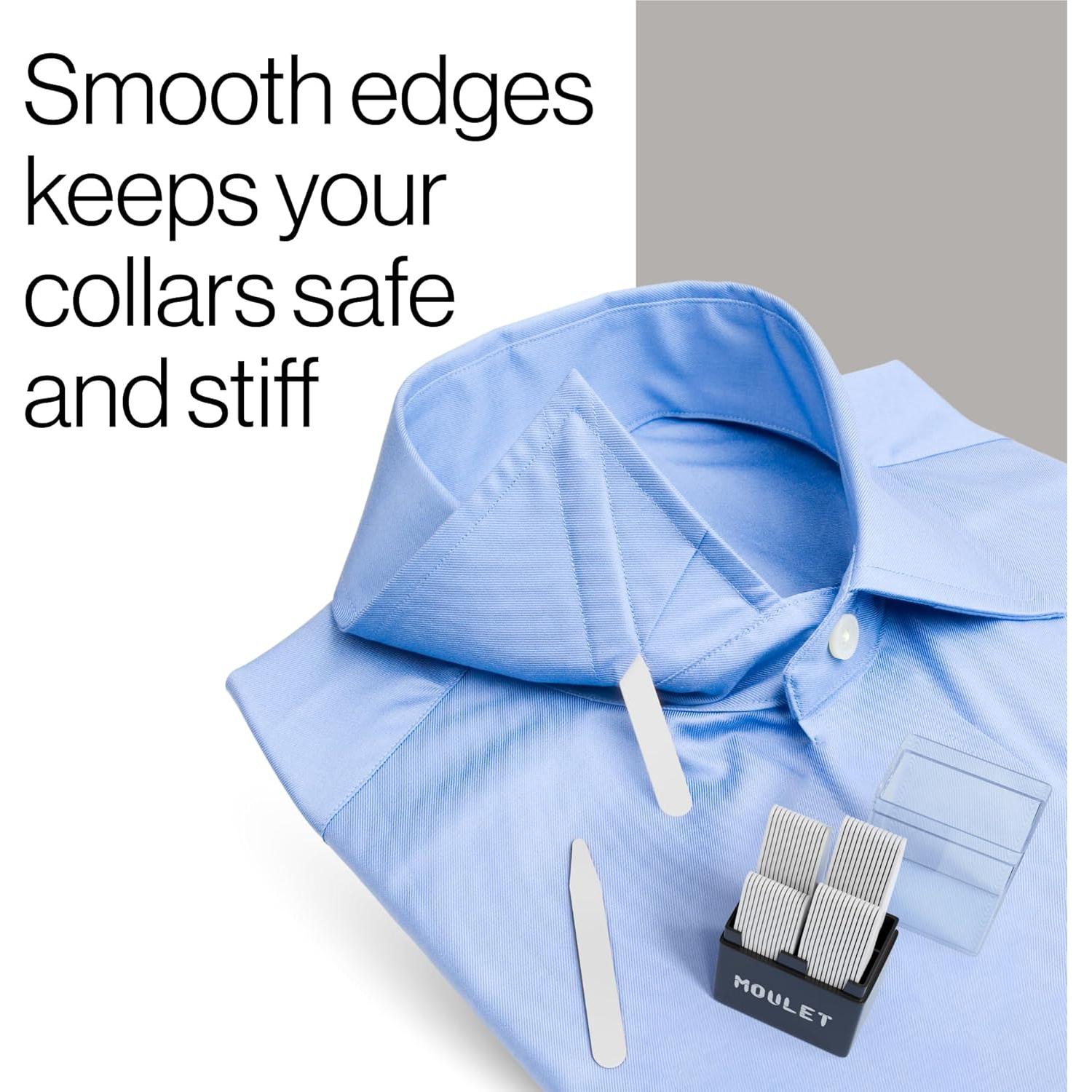 Collares de Camisa Moulet - Set 56 Piezas en 4 Tamaños