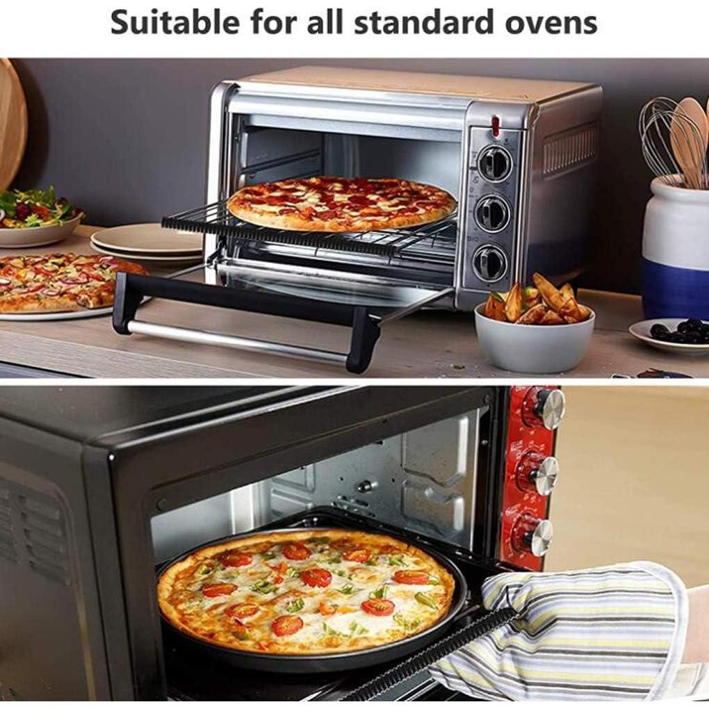 4 Protectores de Borde de Rejilla de Horno Silicona Negra