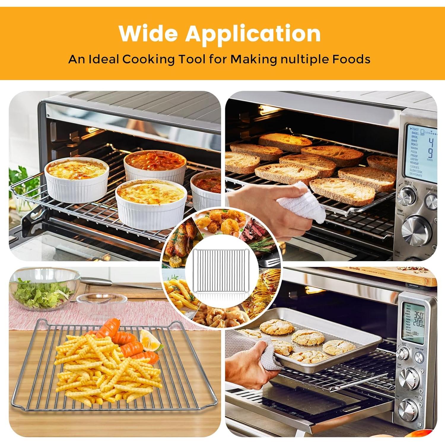 Rejilla de Acero Inoxidable para Horno Breville BOV900BSS 41.9x31 cm