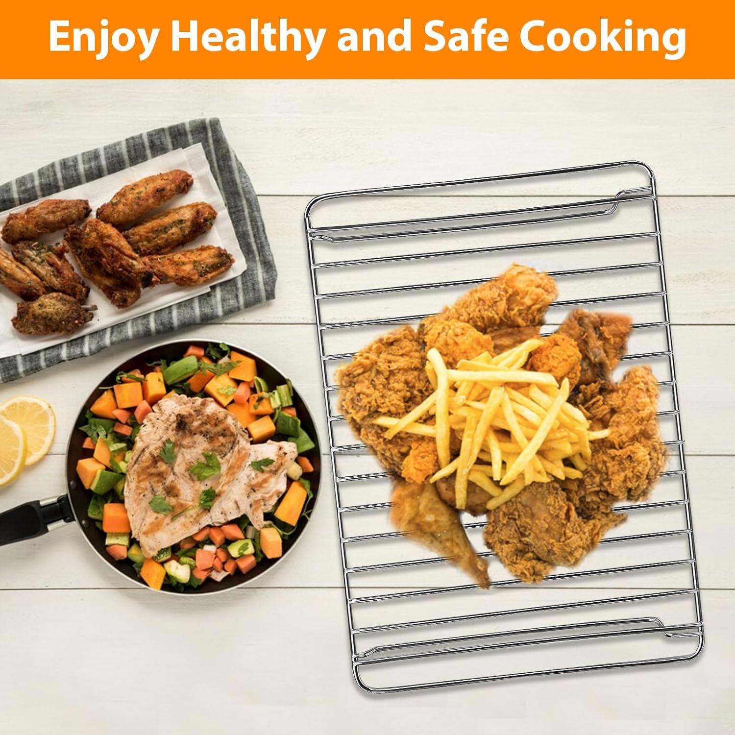 Countertop Toaster Oven Wire Rack for Hamilton Beach, 12.6×9 IN Stainless Steel Food Grade Toaster Oven Accessories Replacement Parts, Dishwasher Safe