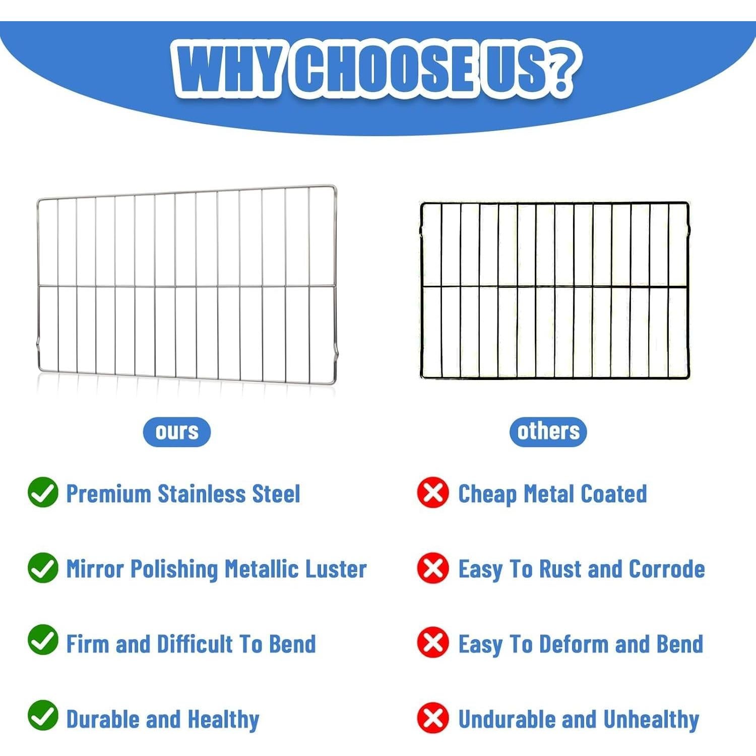 Rejilla de horno IHOUMEX 316496201 61.43 x 40.64 cm acero inoxidable