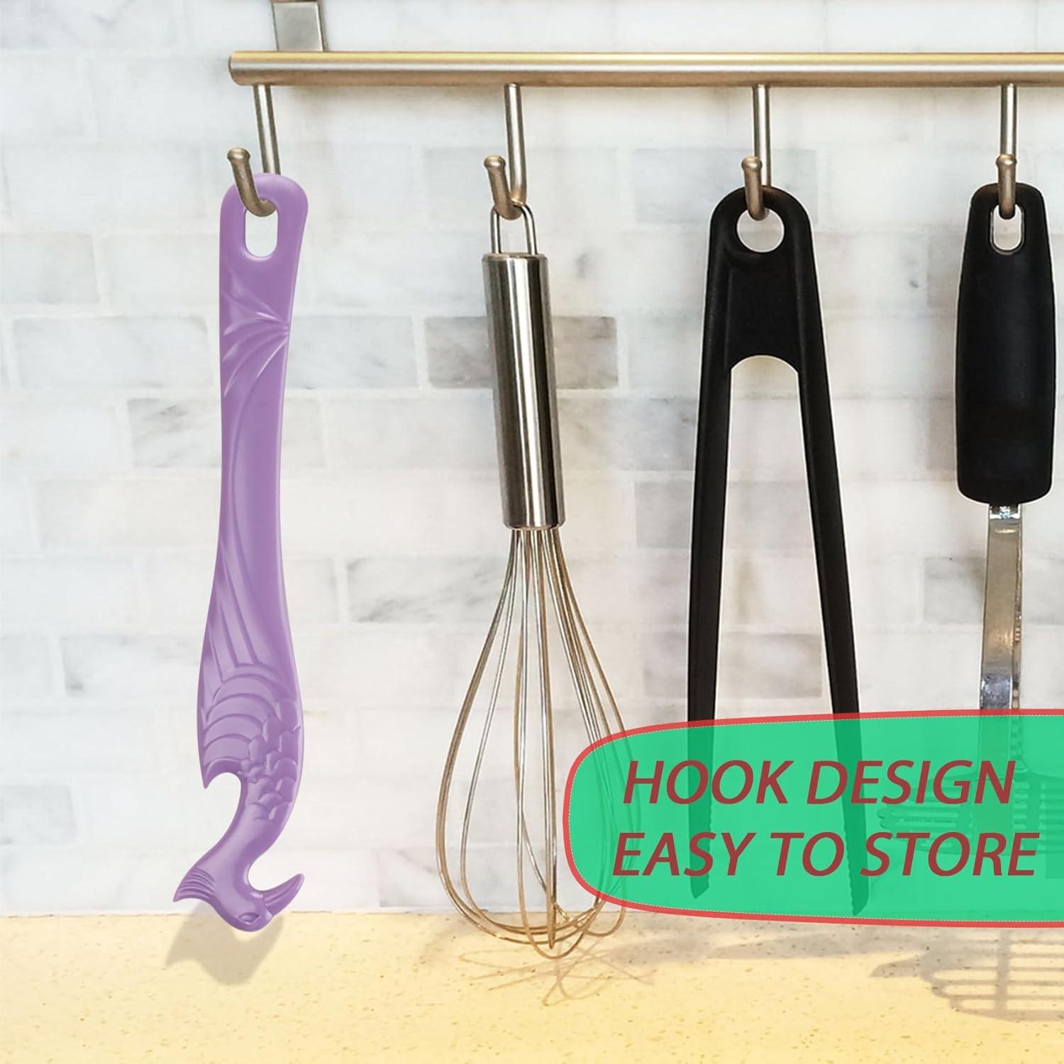 Herramienta de Empuje y Tirón para Rejilla de Horno ziHenryDa - 2 Piezas Violeta
