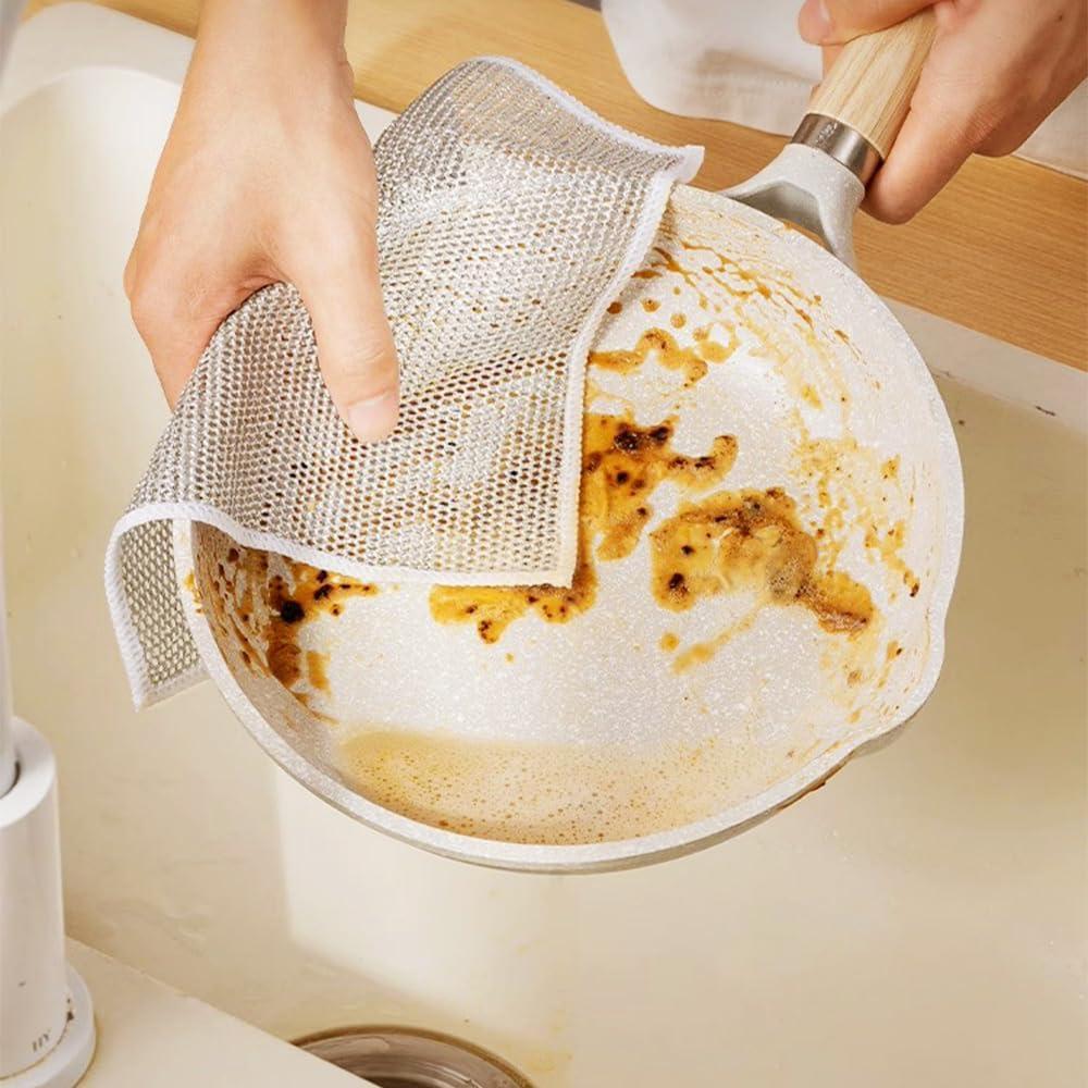 Toallas de Lavado de Platos de Alambre Pousbo 5 Pcs Reutilizables