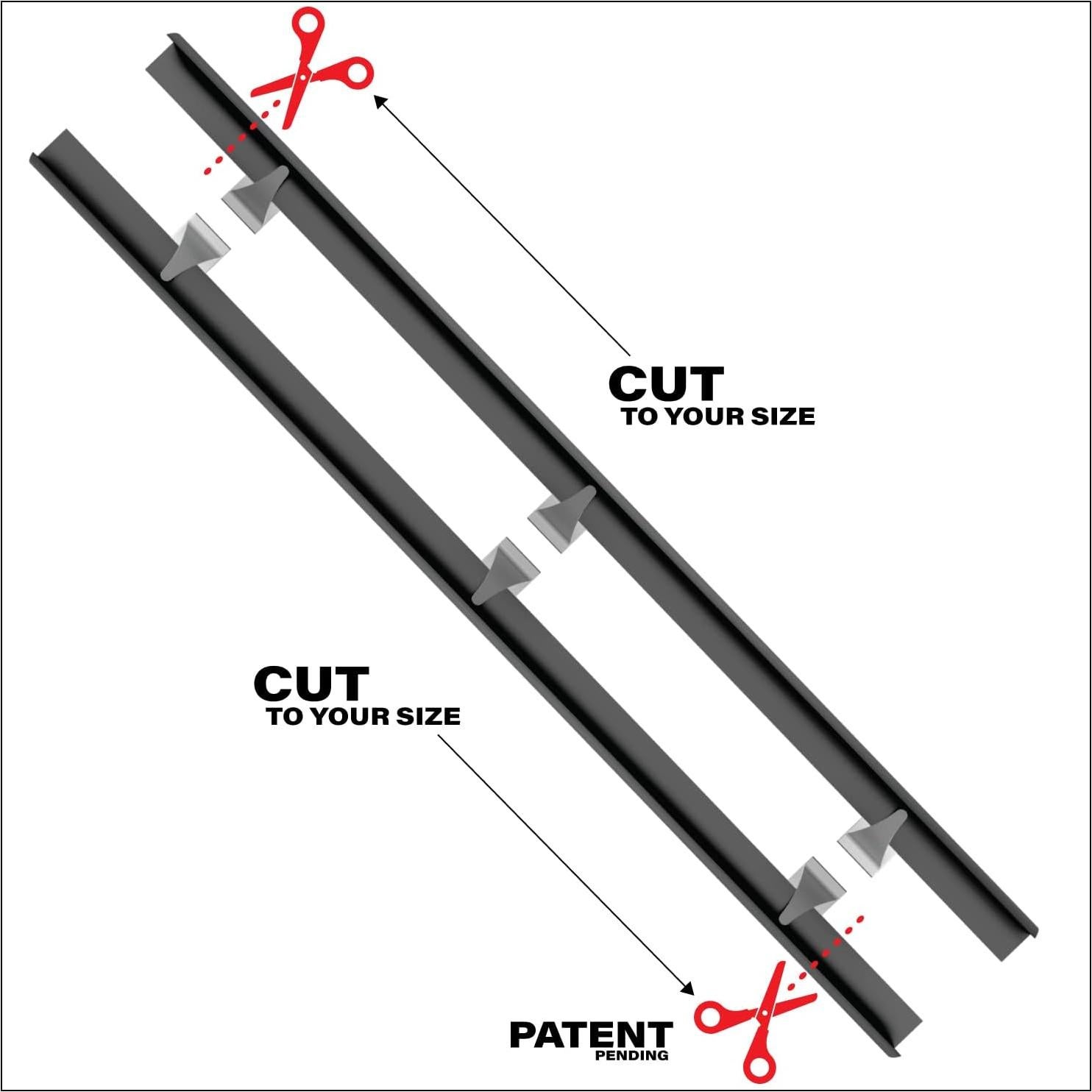Cubiertas de Grietas de Silicona con Clips de Acero Inoxidable - 2 Pcs